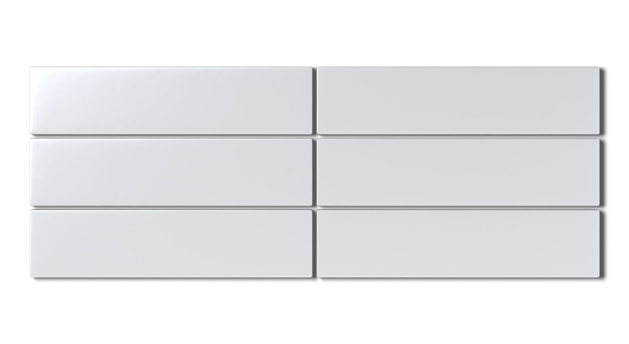 2x8 Natural Press Ceramic Tile in Tin Oxide Matte