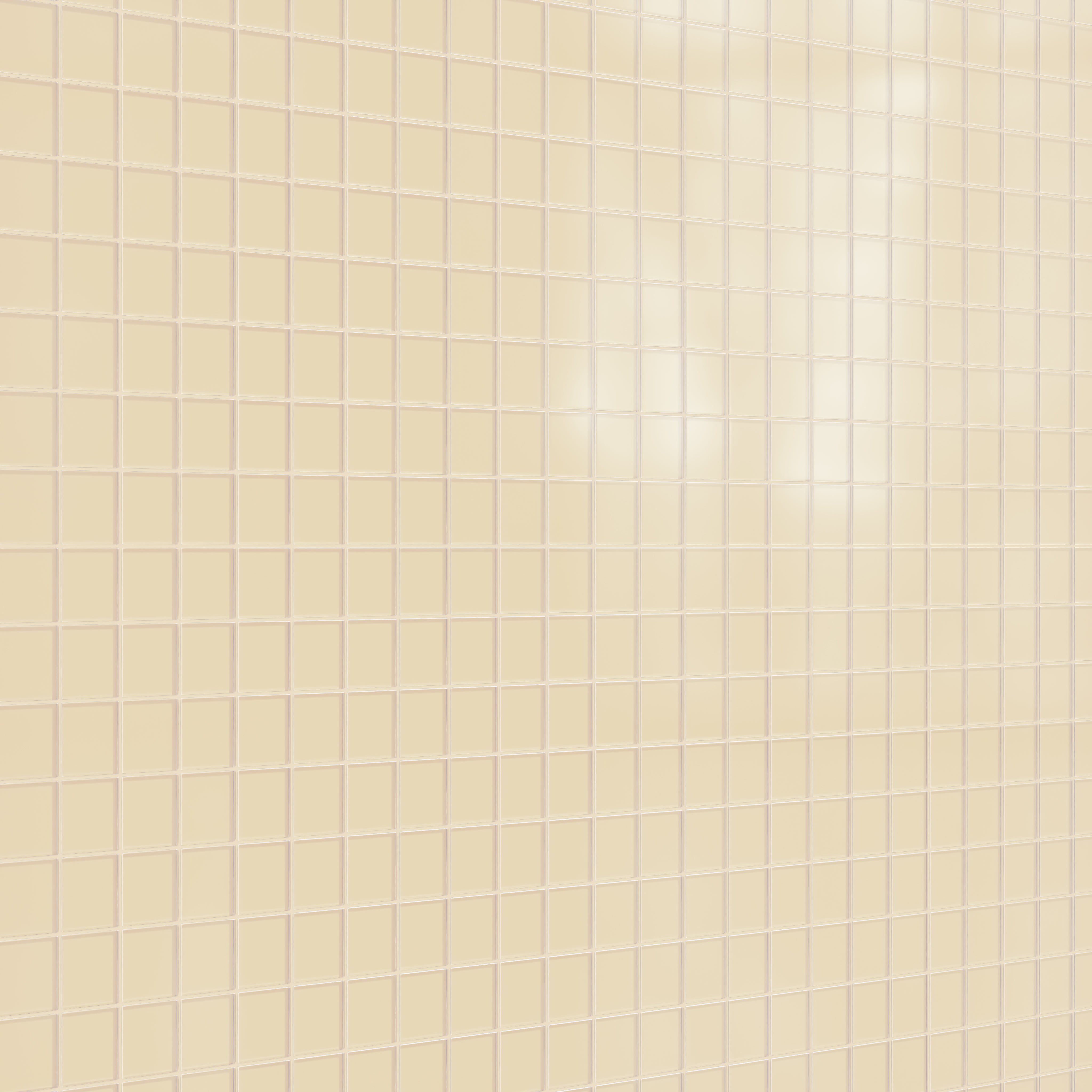 3x3 Straight Set Sheeted Glass Mosaic Tile in Chickadee Matte