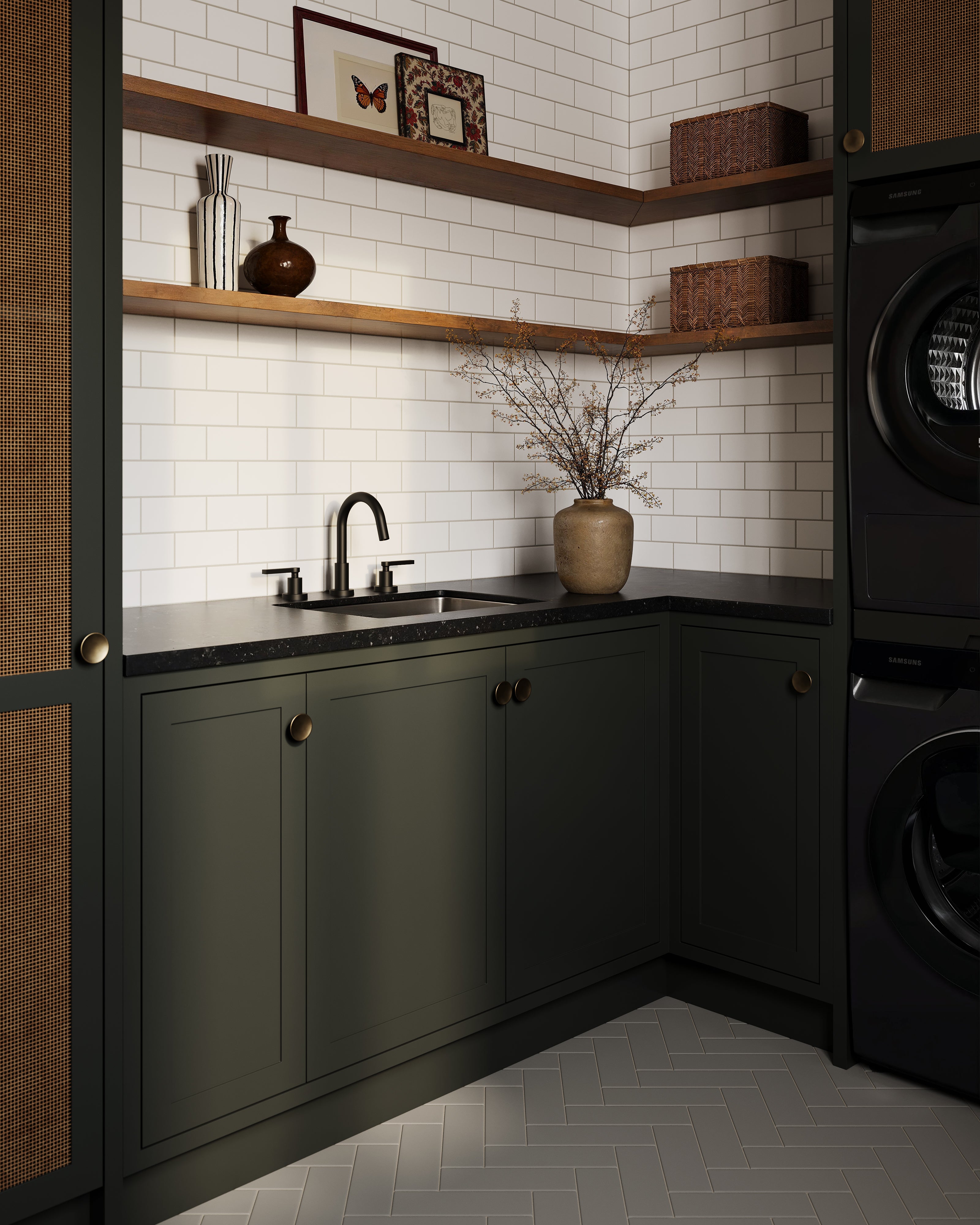 3x9 Natural Press Ceramic Tile in Timberline Matte