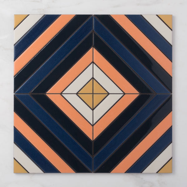 8x8 Handpainted Sample Grove in Warm Motif