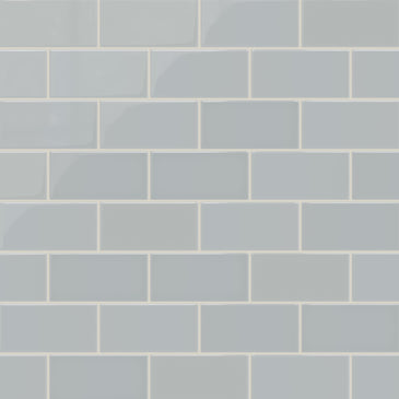 Quick Ship 3x6 Natural Press Ceramic Tile in Alberta Blue Gloss