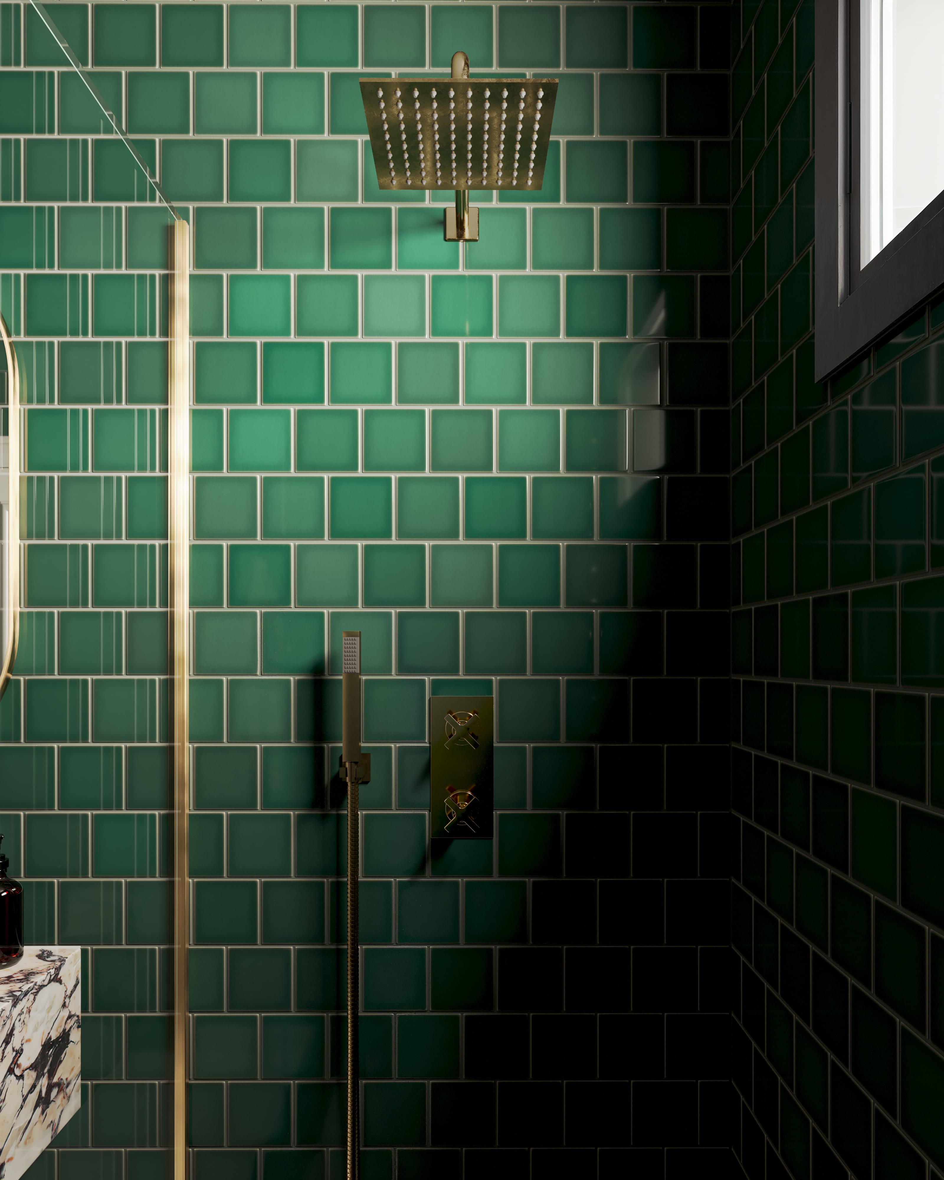 Quick Ship 4x4 Original Ceramic Tile in Evergreen Gloss