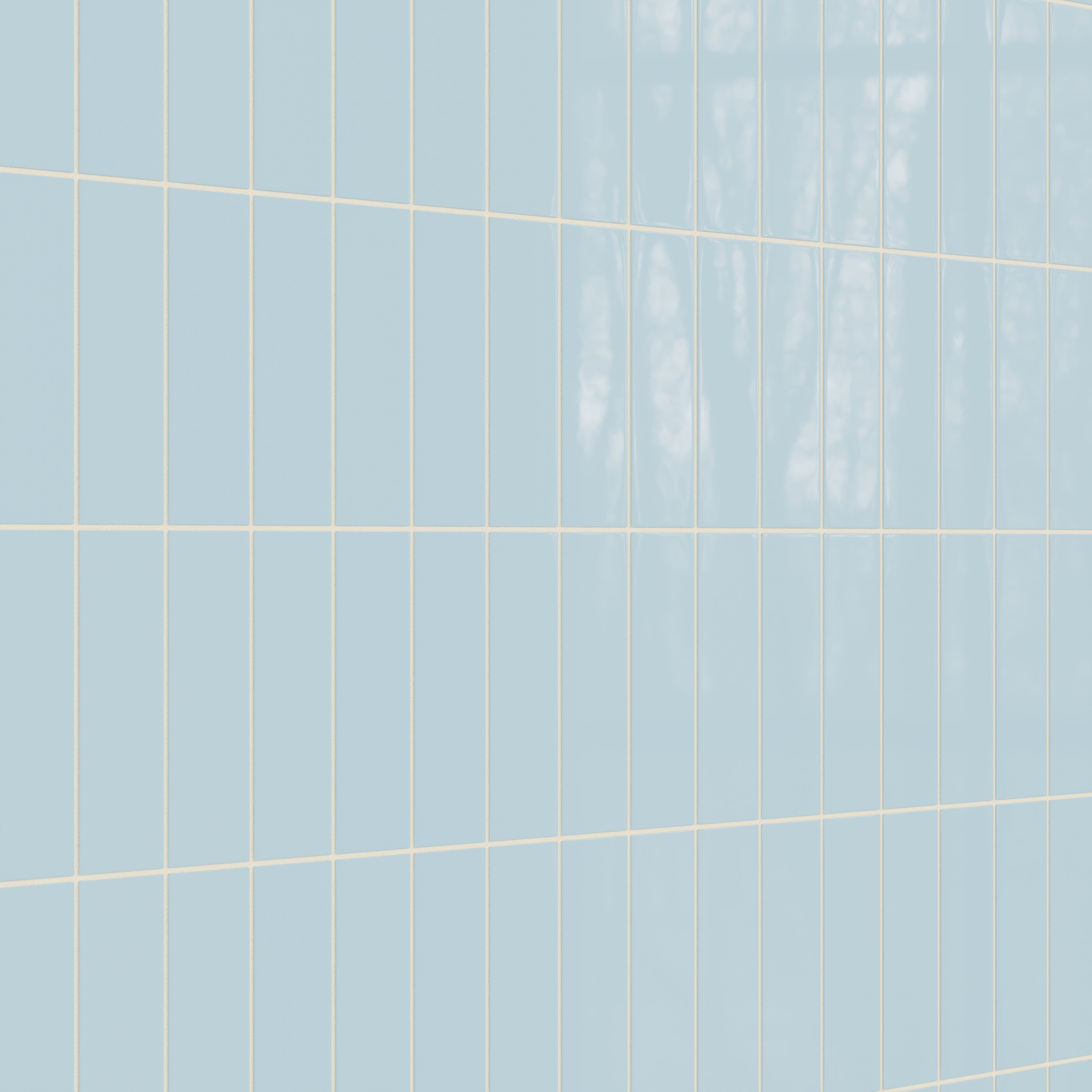3x9 Natural Press Ceramic Tile in Egyptian Blue Gloss