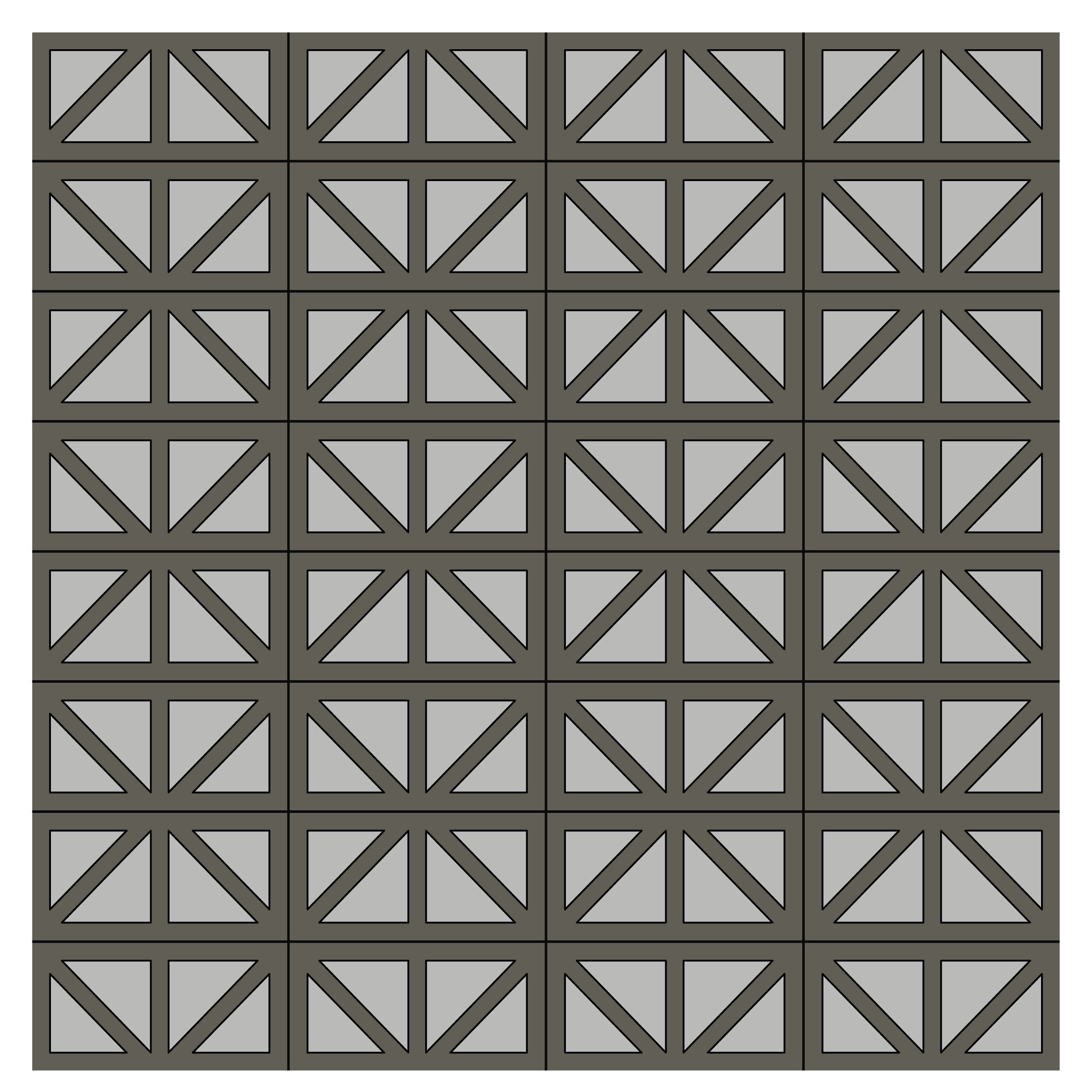 6x12 Handpainted Tile New York in Grey Motif
