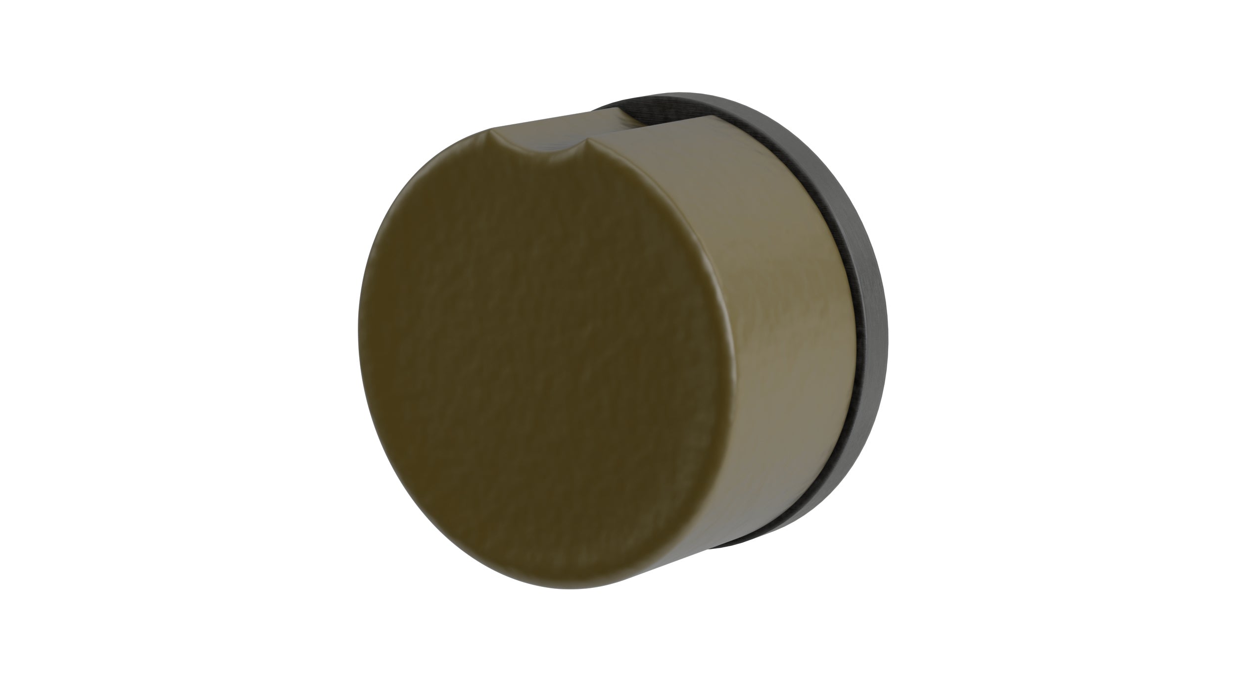 Foundry One Handle Wall Mount Diverter/Volume Control Shower Trim with Groove Ceramic Knob Handle in Blackened Nickel
