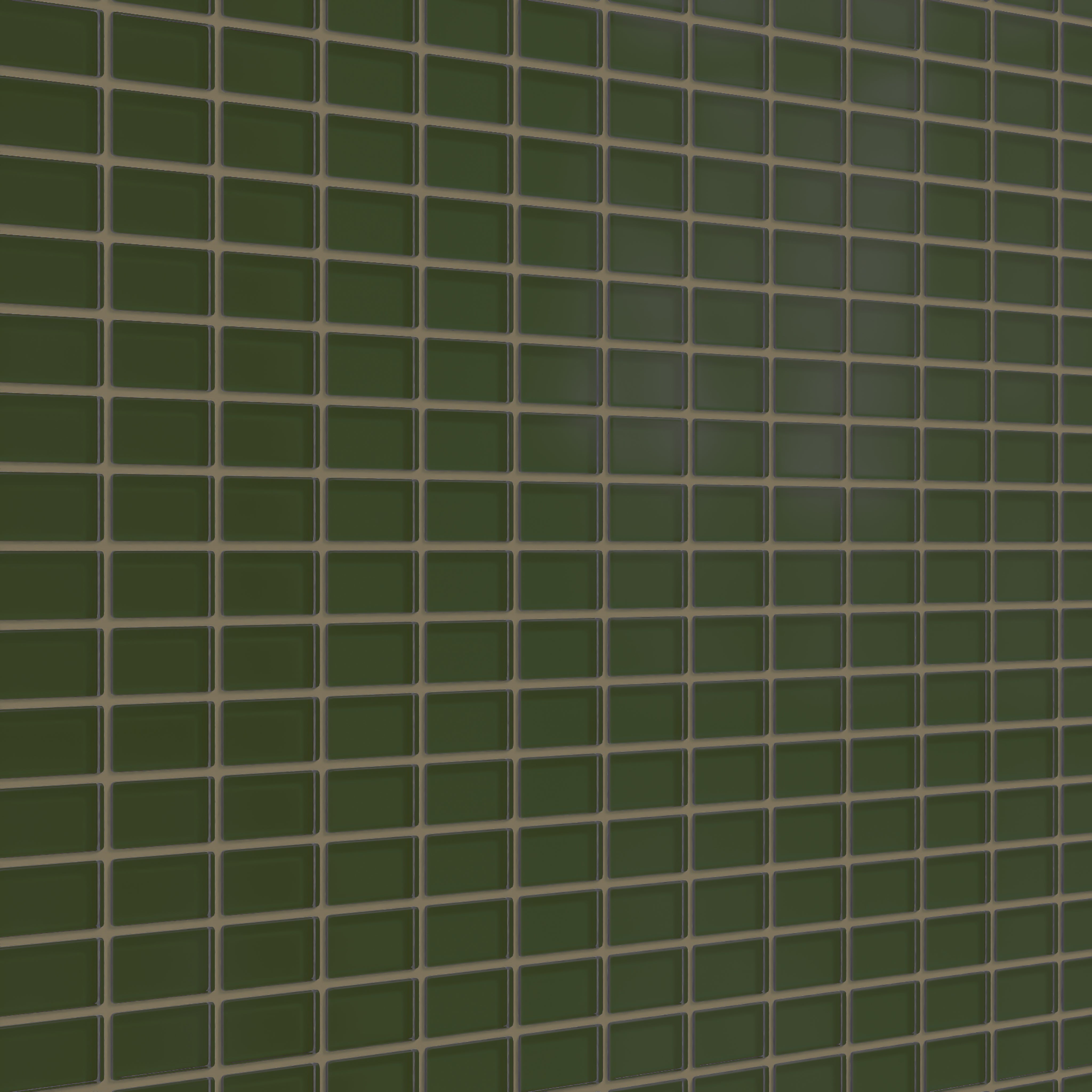 1x2 Straight Set Sheeted Glass Mosaic Tile in Starling Matte