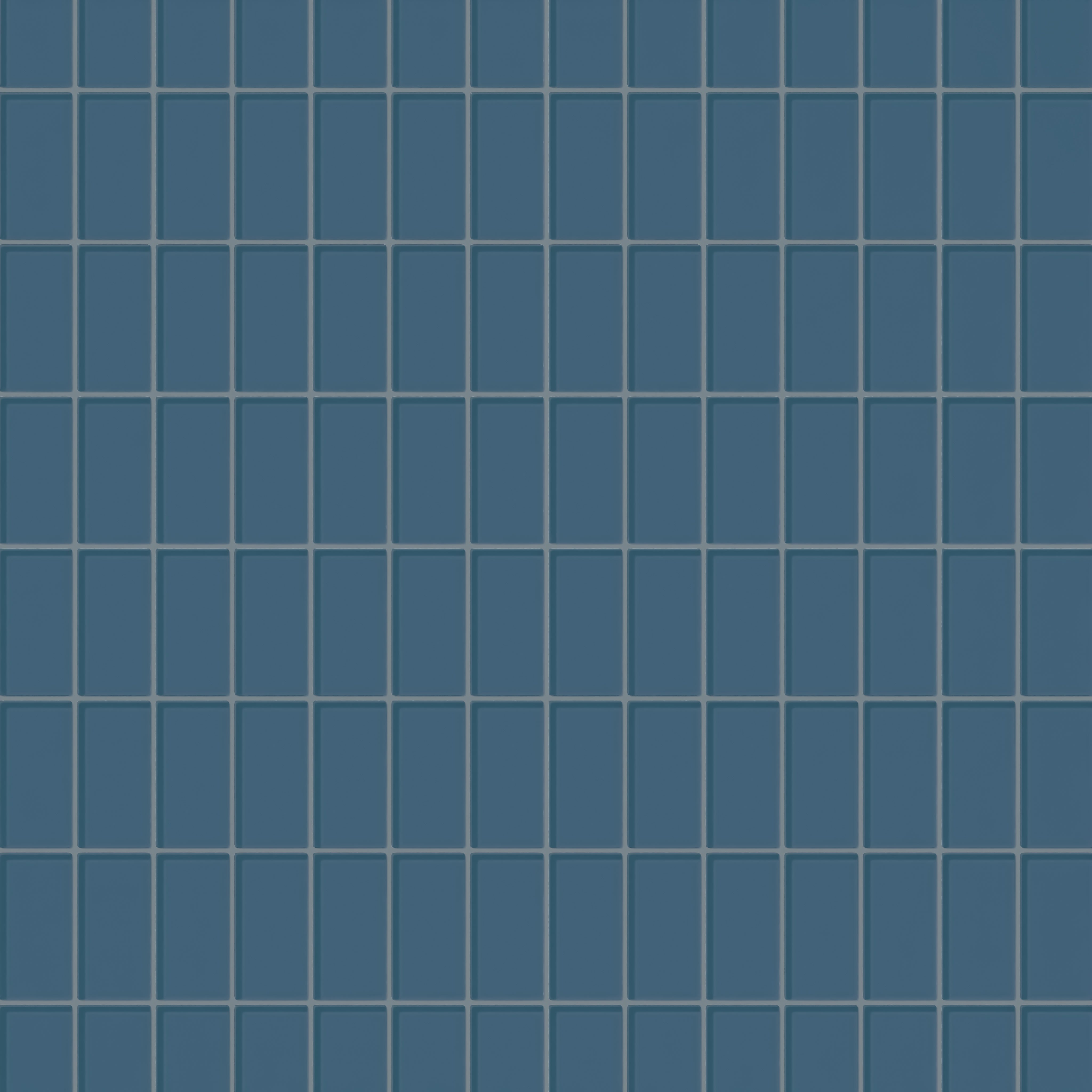 2x4 Straight Set Sheeted Glass Mosaic Tile in Blue Jay Gloss