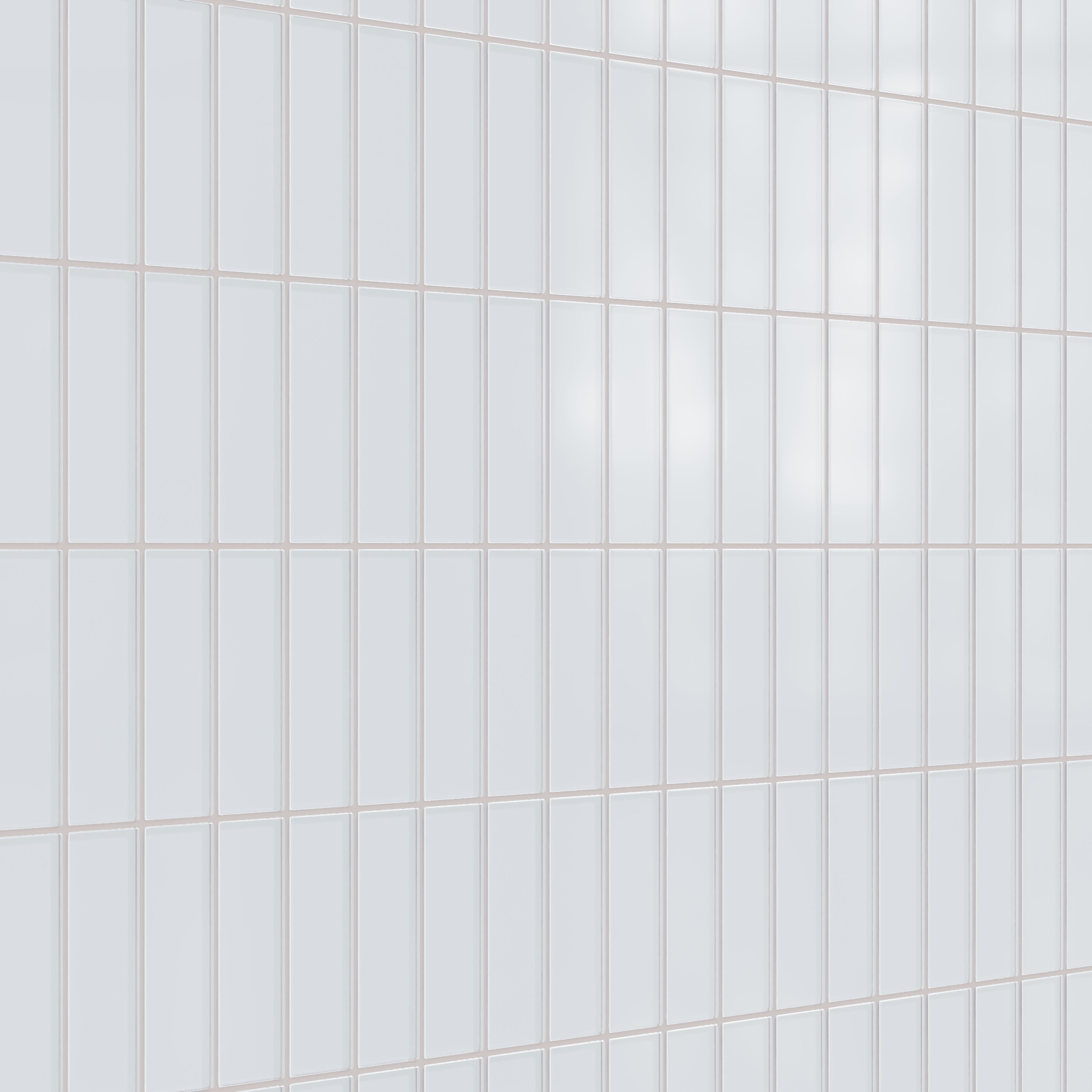 2x6 Glass Tile in Snowy Owl Matte