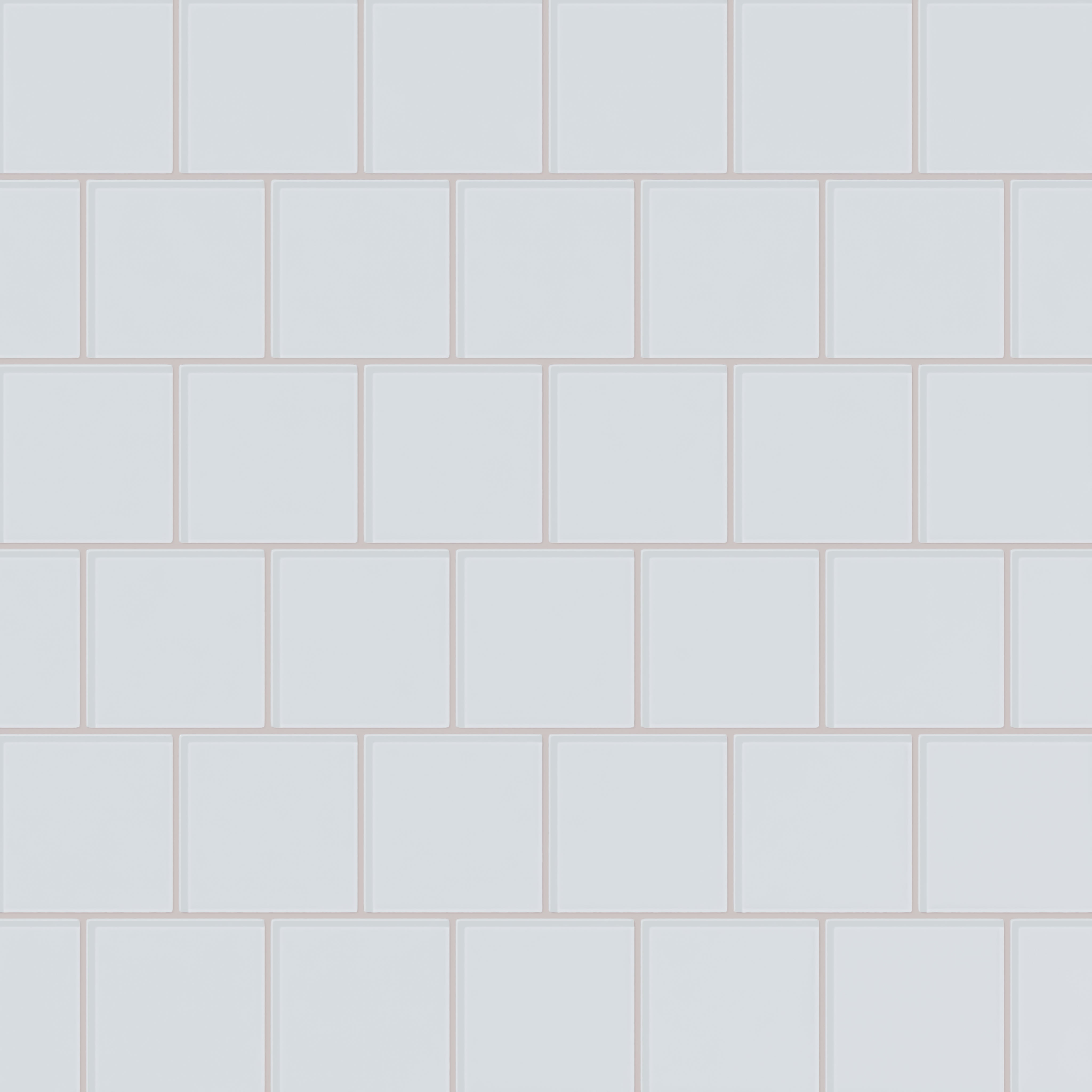 4x4 Glass Tile in Snowy Owl Gloss