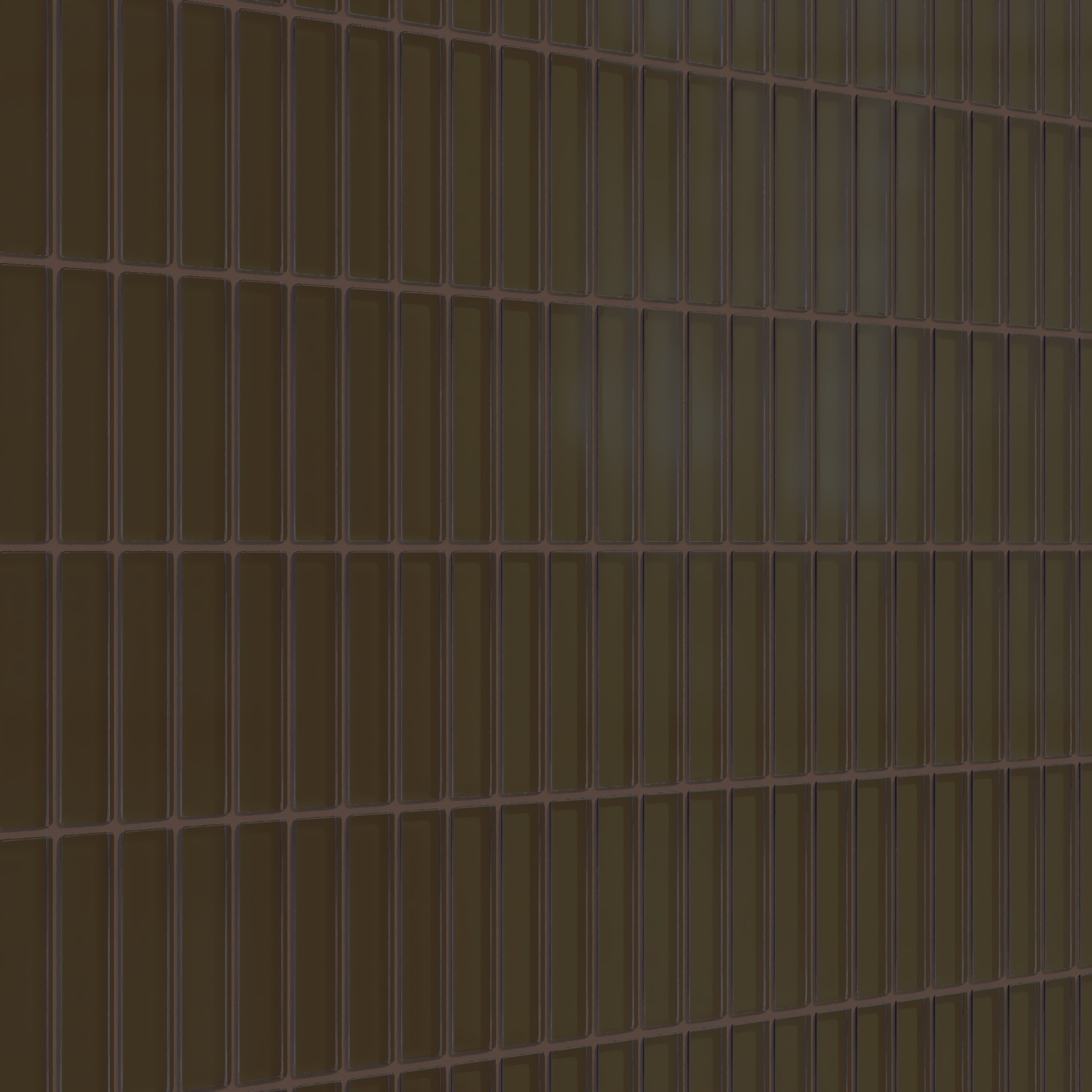 1x4 Straight Set Sheeted Glass Mosaic Tile in Osprey Matte