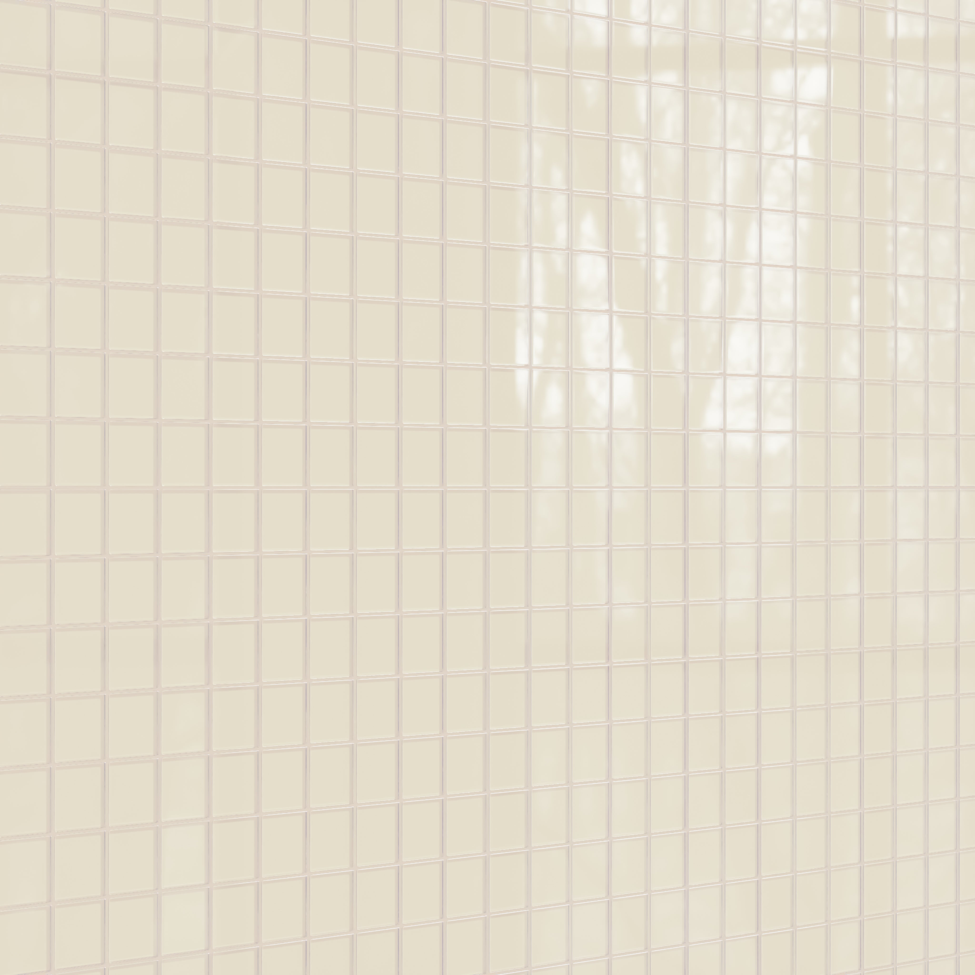 3x3 Straight Set Sheeted Glass Mosaic Tile in Sparrow Gloss