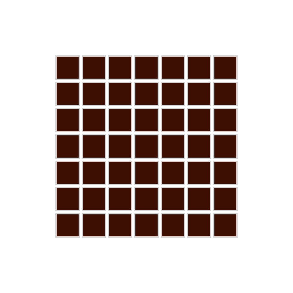 1x1 Straight Set Sheeted Original Ceramic Mosaic Tile in Amber