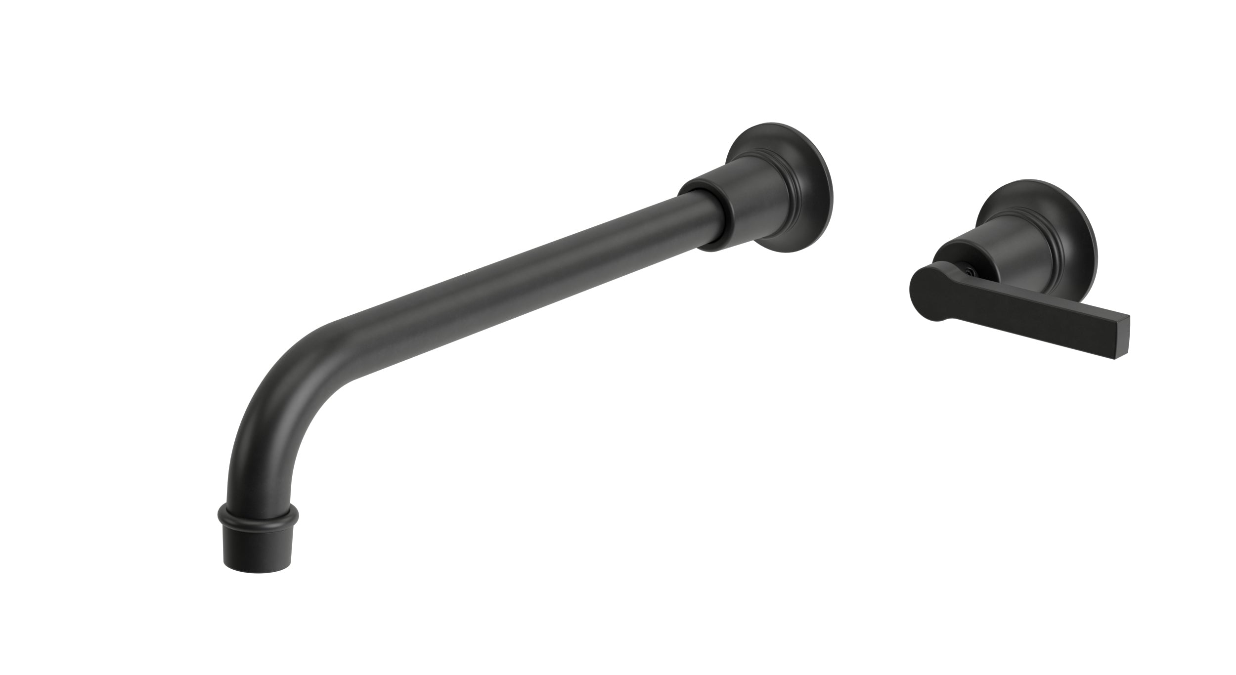 Emerson One Handle Wall Mount 12" Lavatory Faucet with Classic Lever Handle in Oil Rubbed Bronze