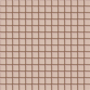 1x1 Straight Set Sheeted Glass Mosaic Tile in Rosy Finch Gloss