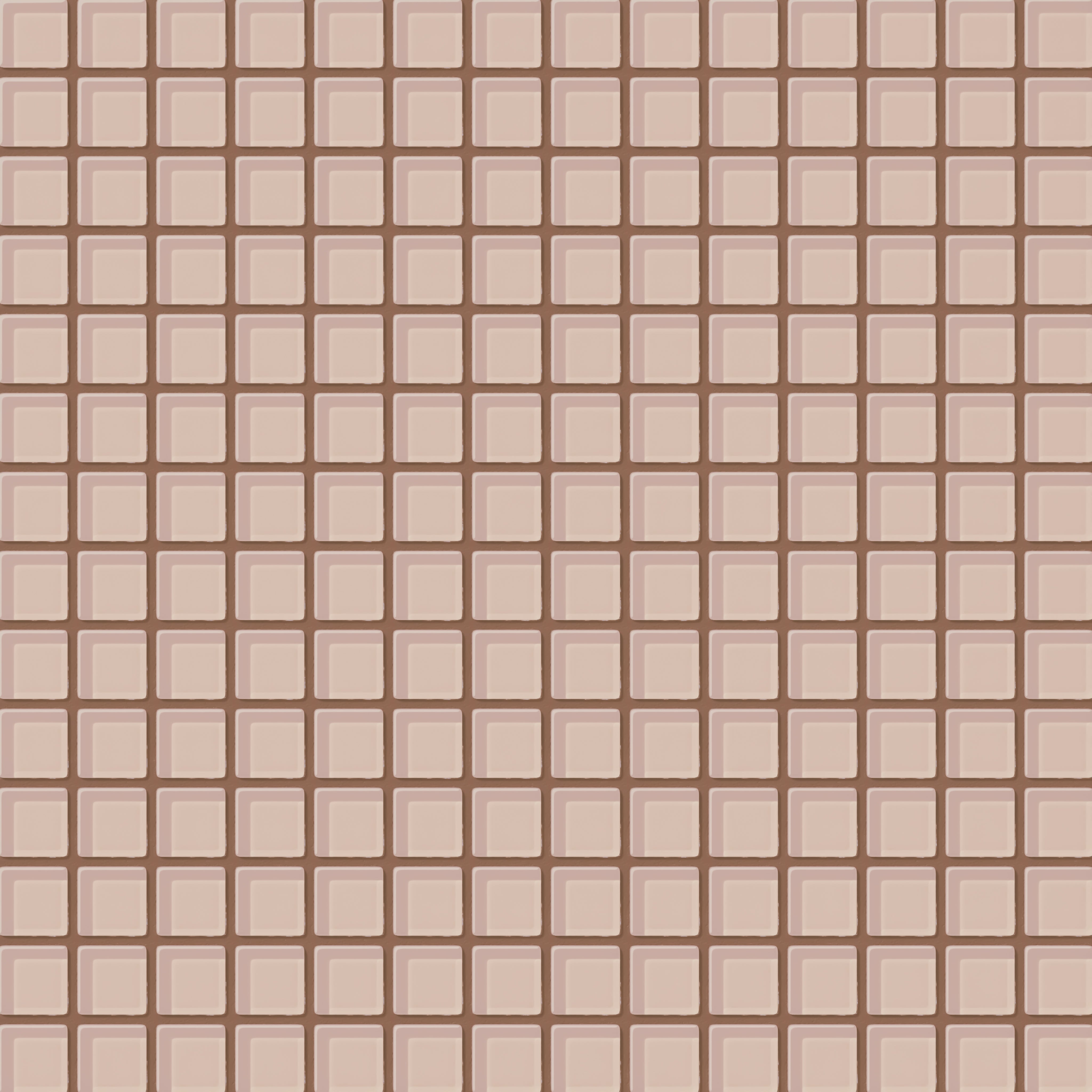 1x1 Straight Set Sheeted Glass Mosaic Tile in Rosy Finch Gloss