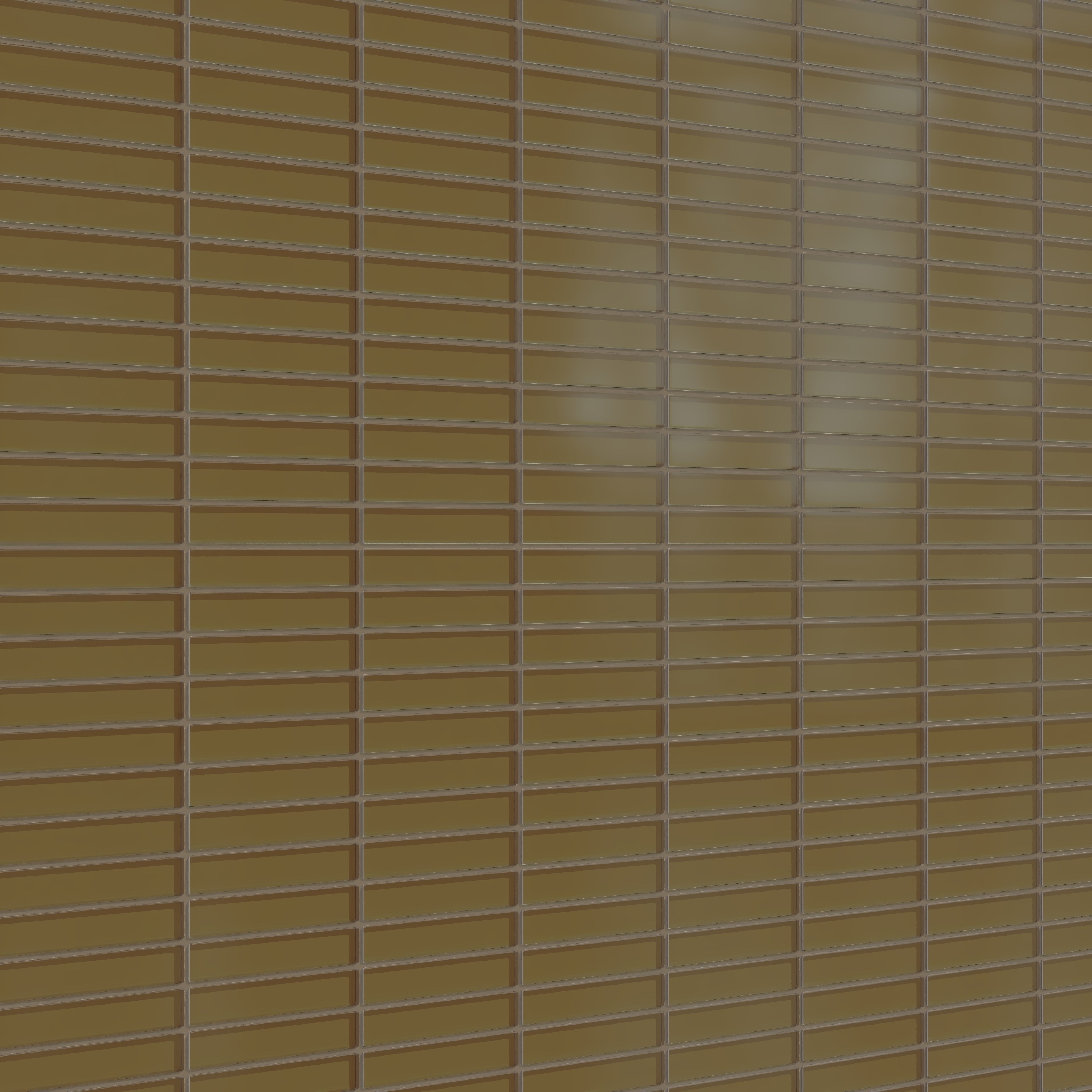 1x6 Straight Set Sheeted Glass Mosaic Tile in Merlin Matte