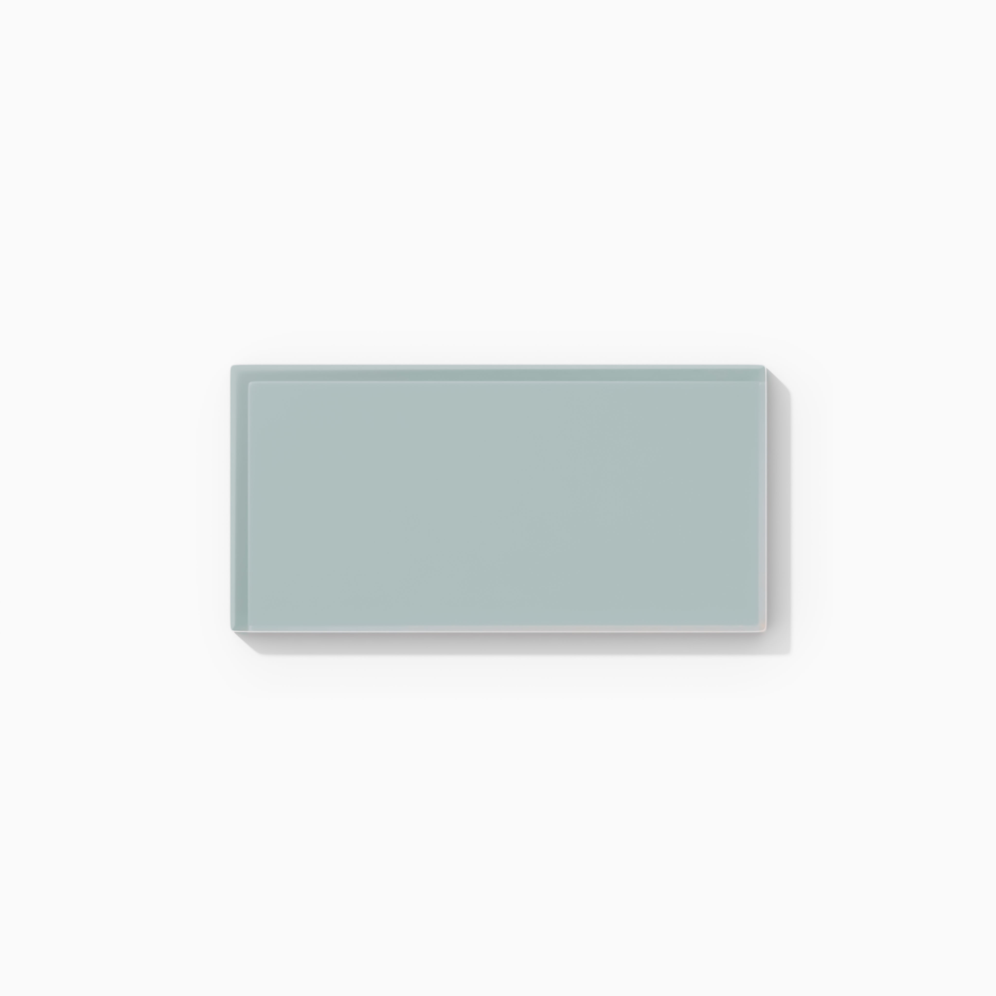 3x6 Glass Tile in Great Blue Heron Matte