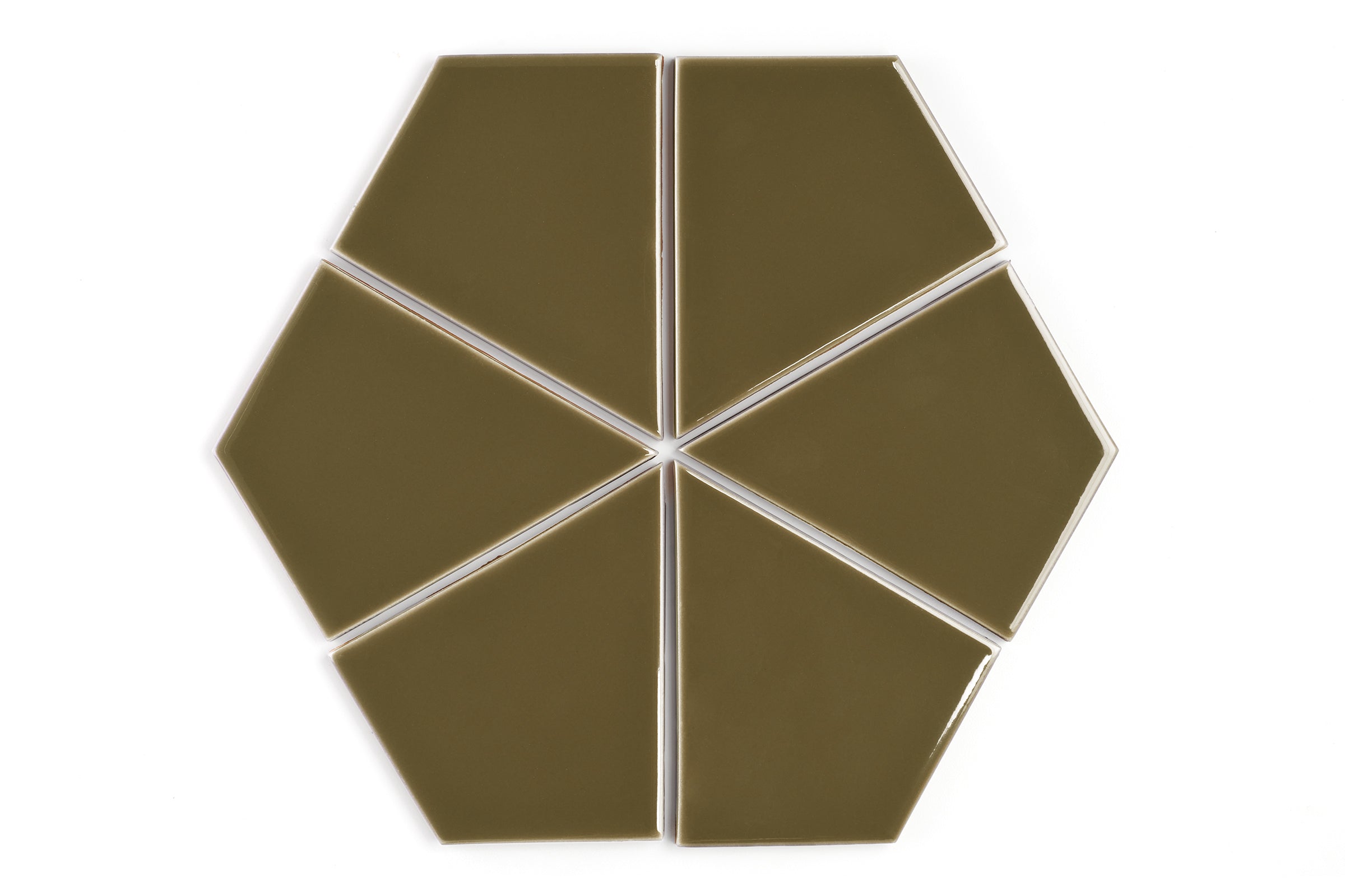 Hexite Original Ceramic Tile in Chaparral Gloss