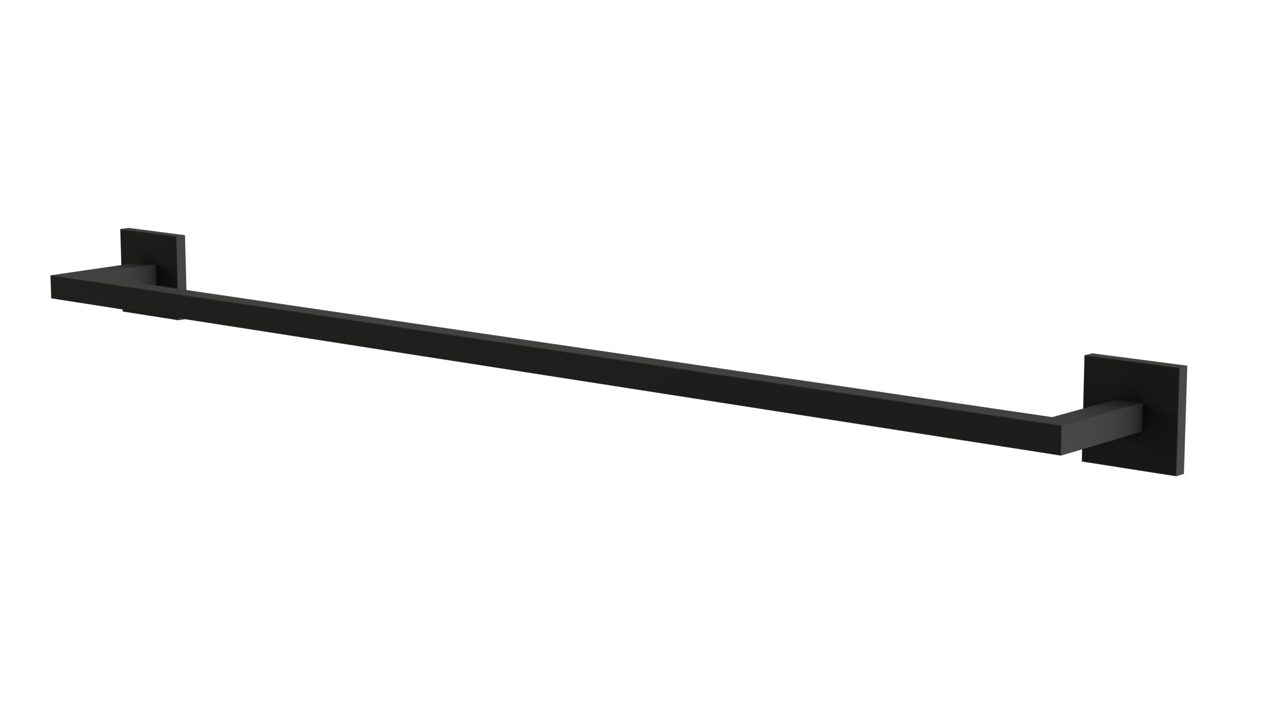 Flatiron Square Towel Bar 30" in Matte Black