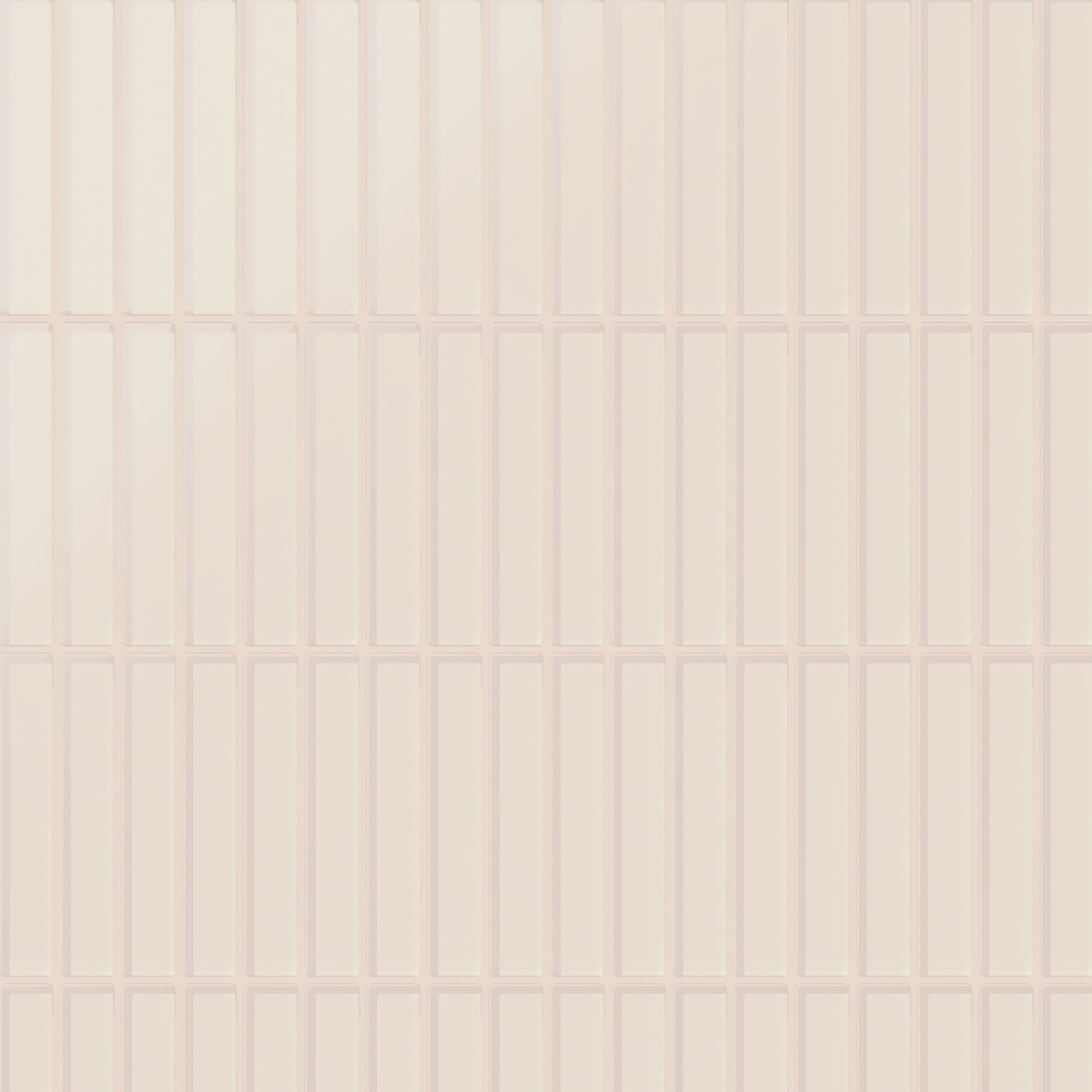 1x6 Straight Set Sheeted Glass Mosaic Tile in Sandpiper Matte