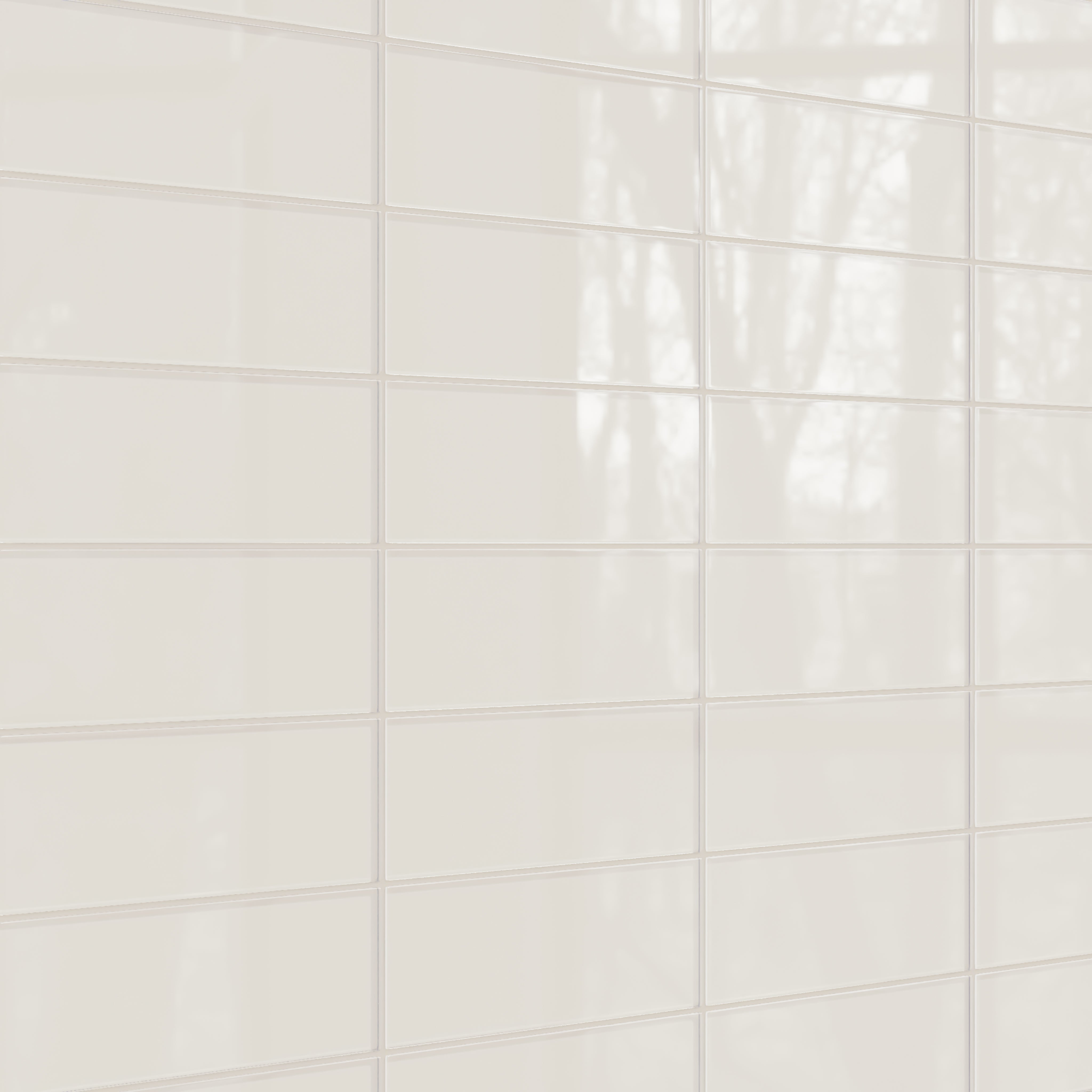 4x12 Glass Tile in Dove Gloss