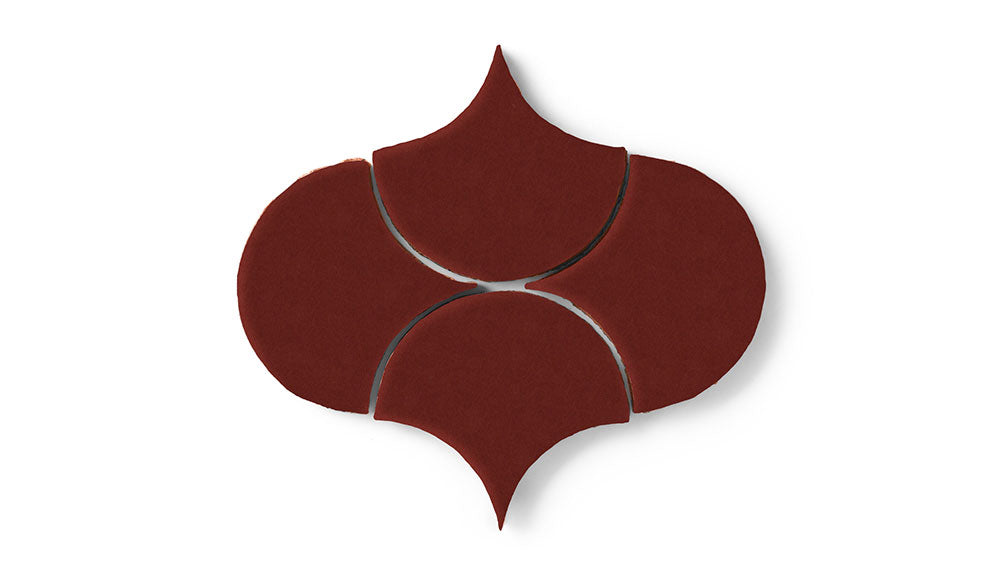 Ogee Drop Original Ceramic Tile in Vintage Leather Matte