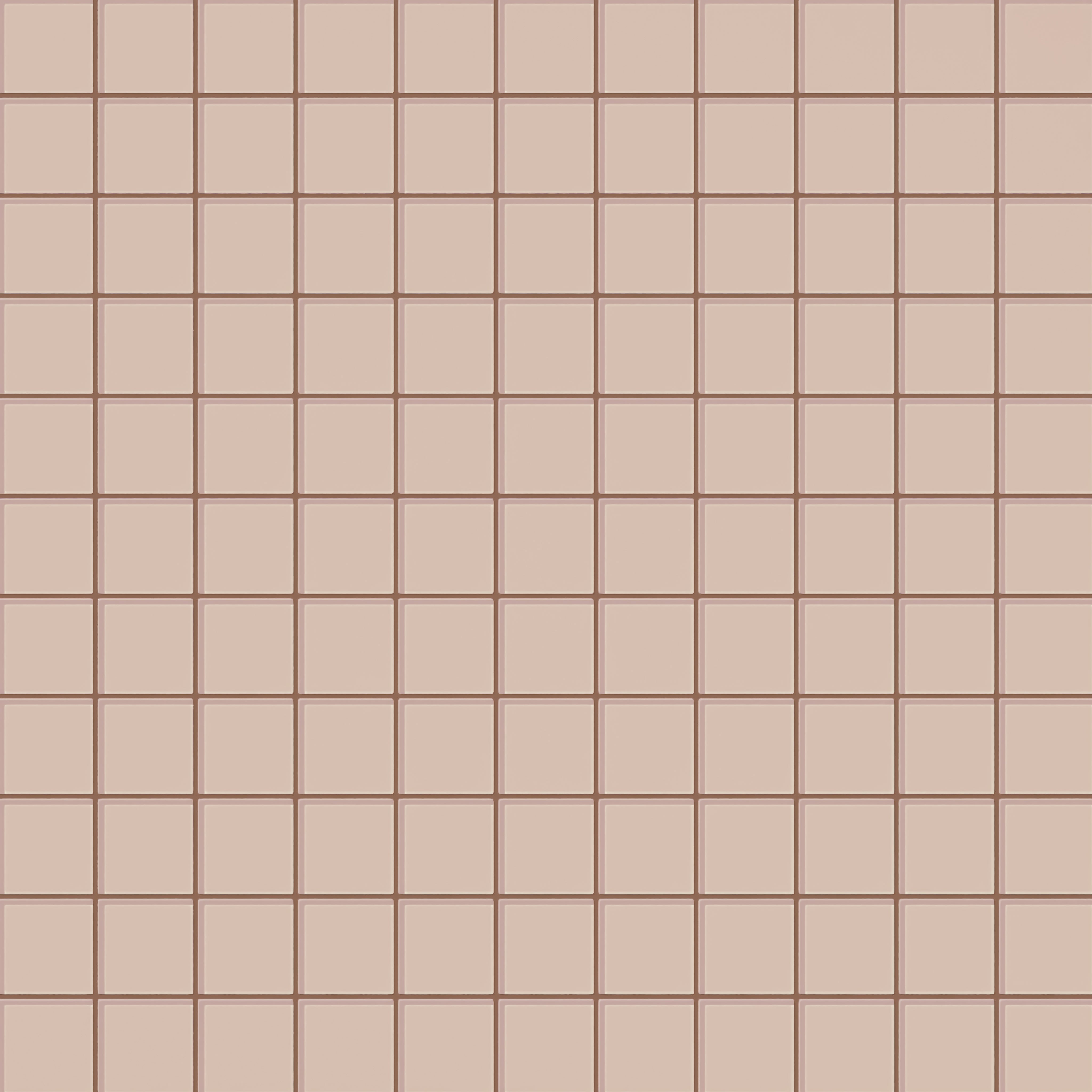 3x3 Straight Set Sheeted Glass Mosaic Tile in Rosy Finch Gloss