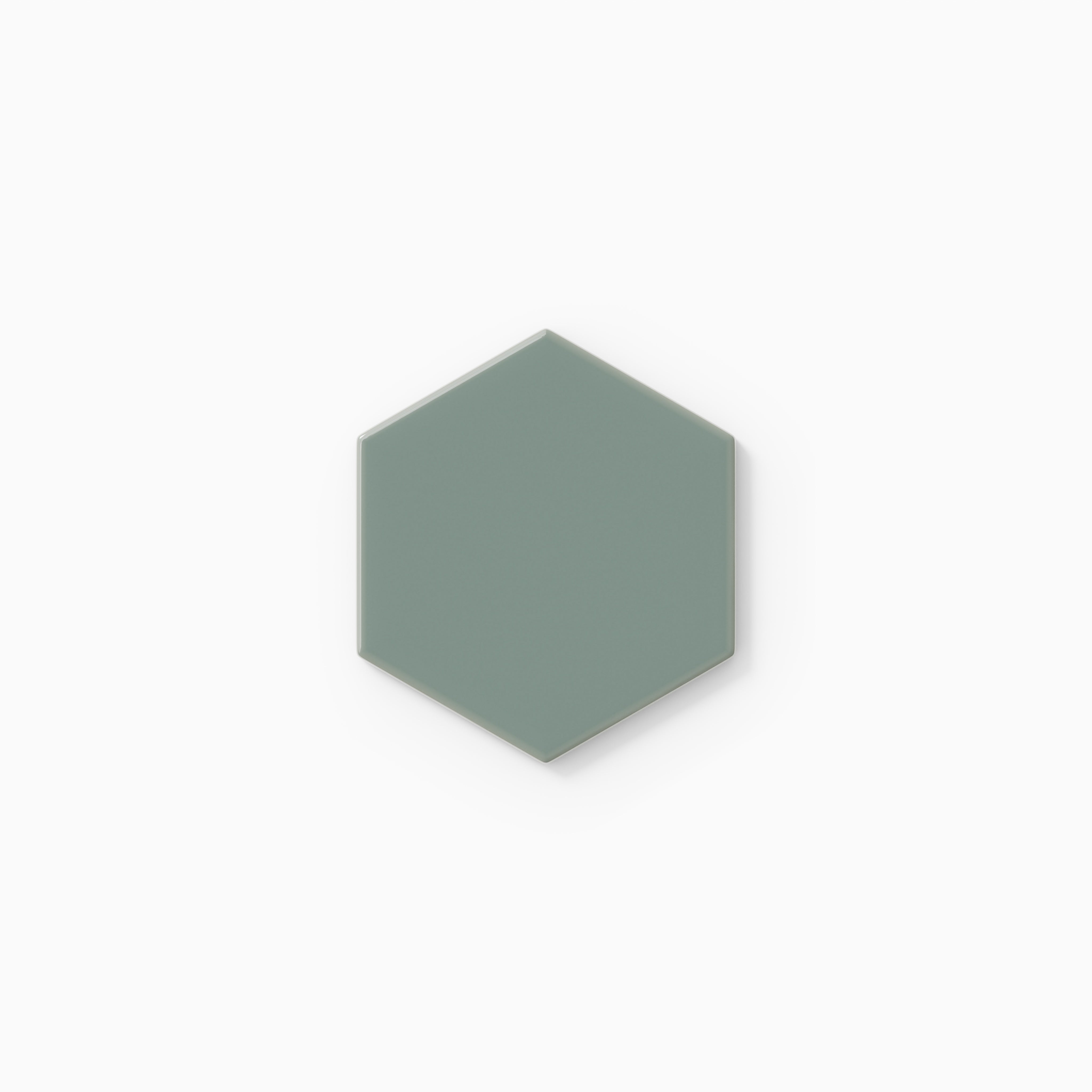 4" Hexagon Original Ceramic Tile in Flagstone Gloss