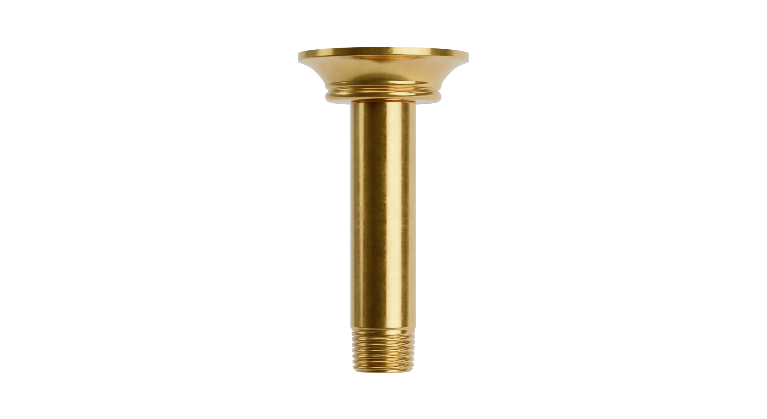Emerson 4" Straight Shower Arm with Flange in French Brass