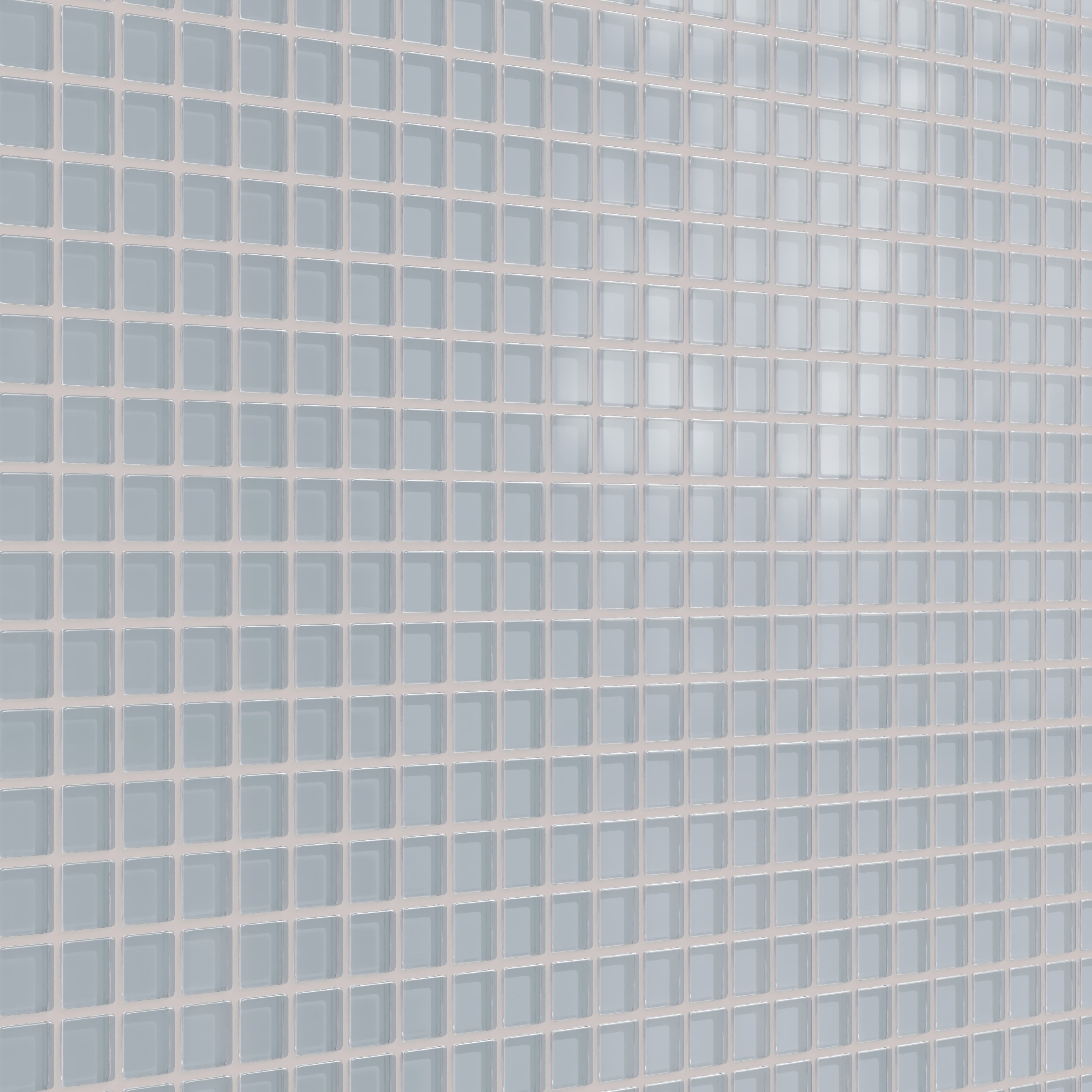 1x1 Straight Set Sheeted Glass Mosaic Tile in Pinyon Jay Matte