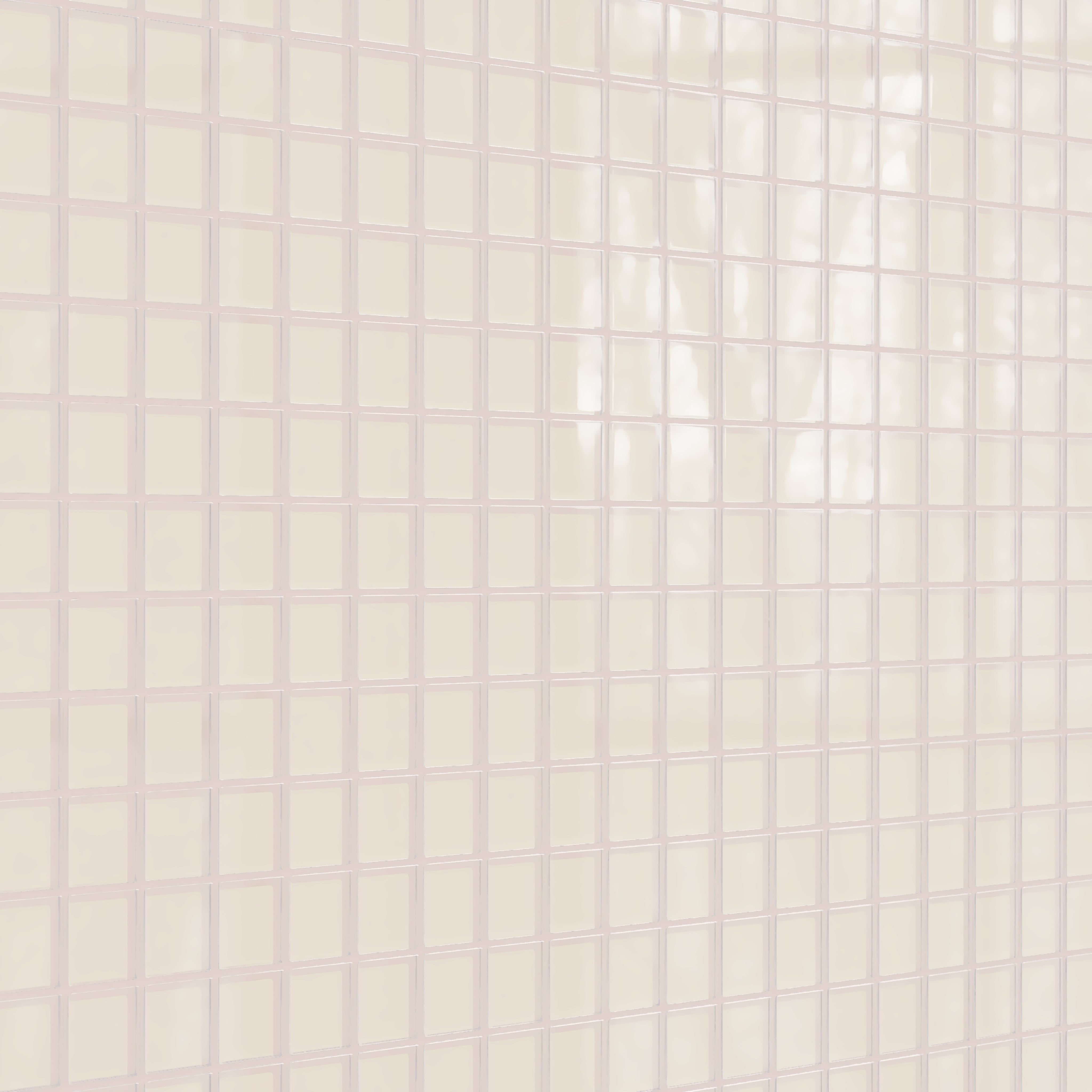 2x2 Straight Set Sheeted Glass Mosaic Tile in Sandpiper Gloss