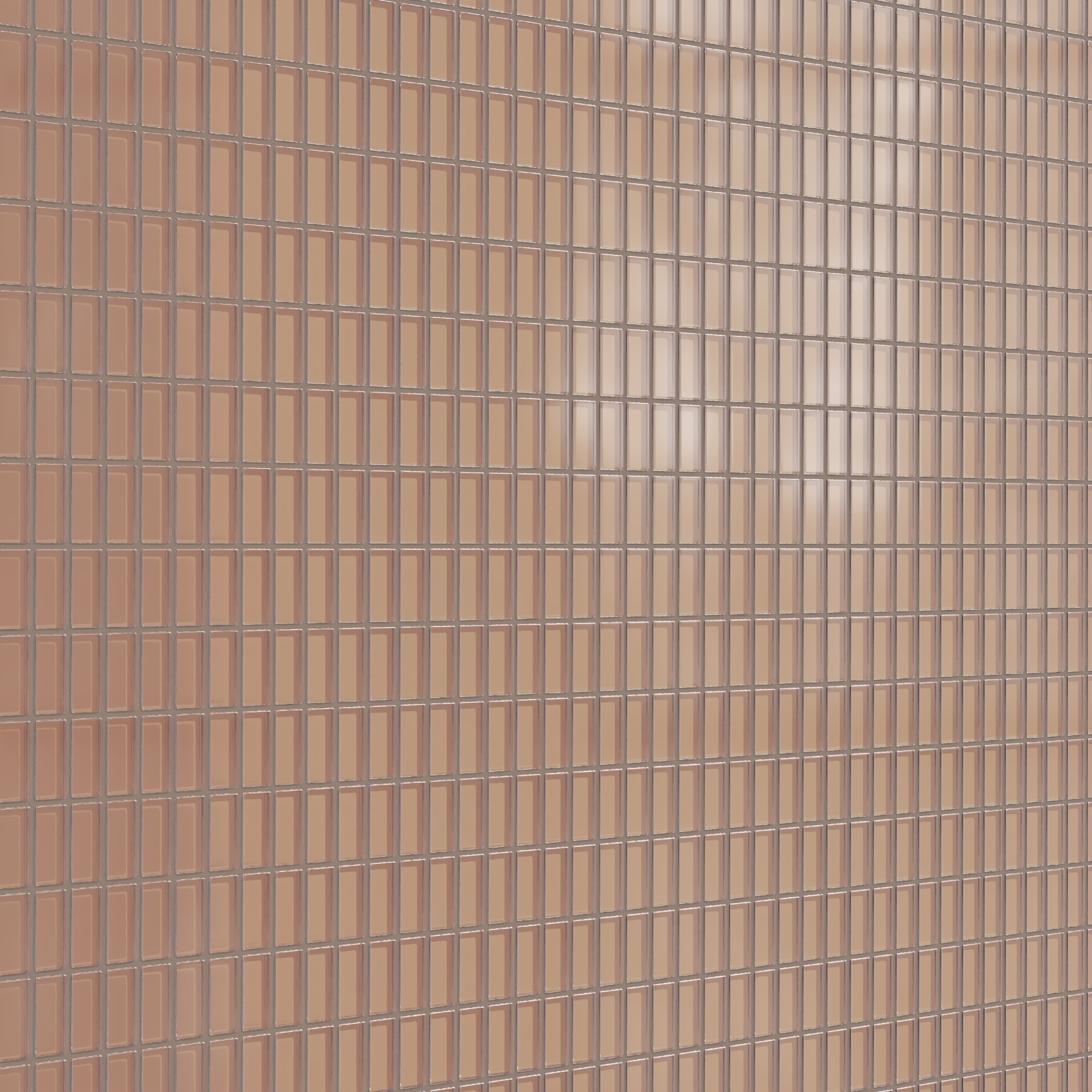 1x2 Straight Set Sheeted Glass Mosaic Tile in Sora Matte