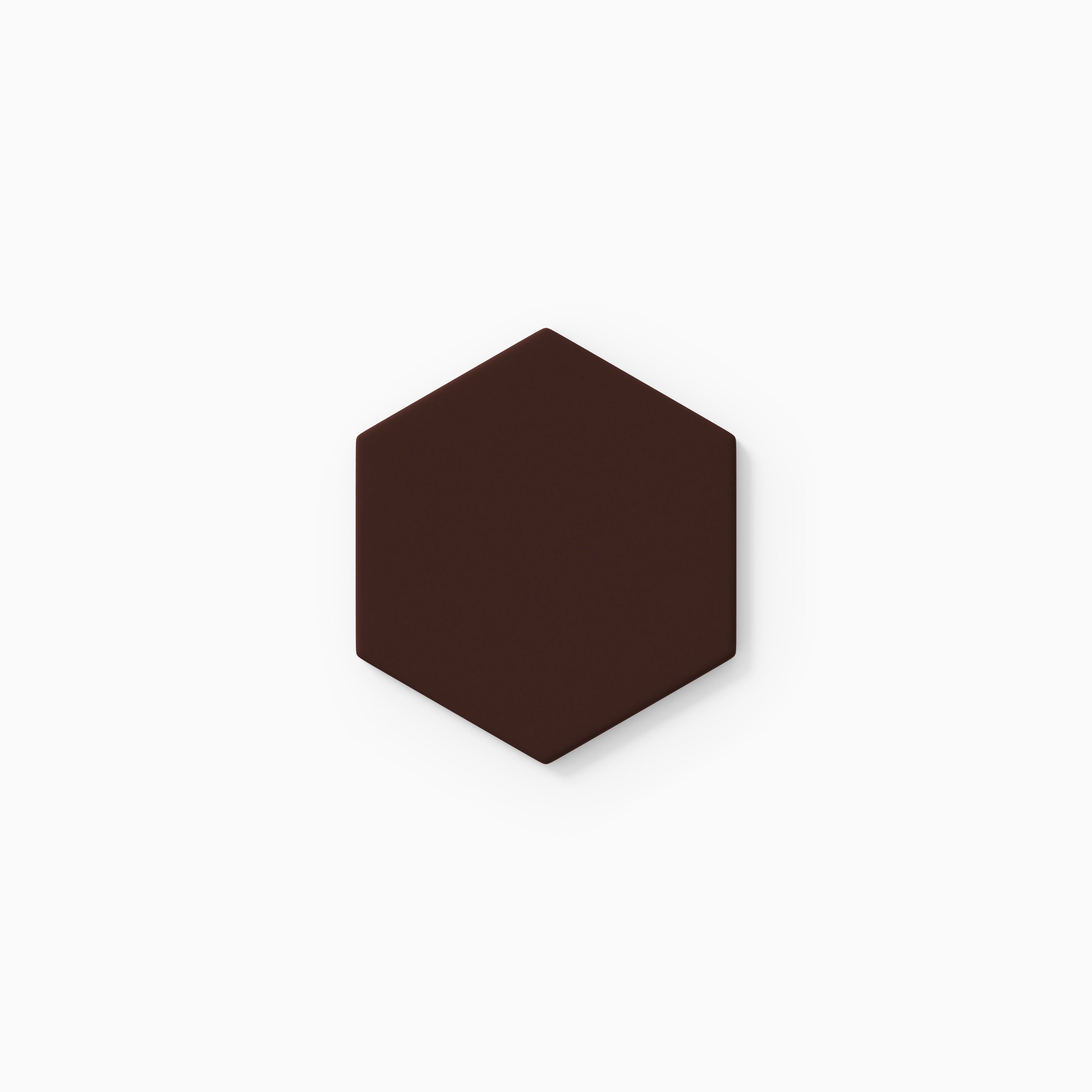 4" Hexagon Original Ceramic Tile in Garnet Matte