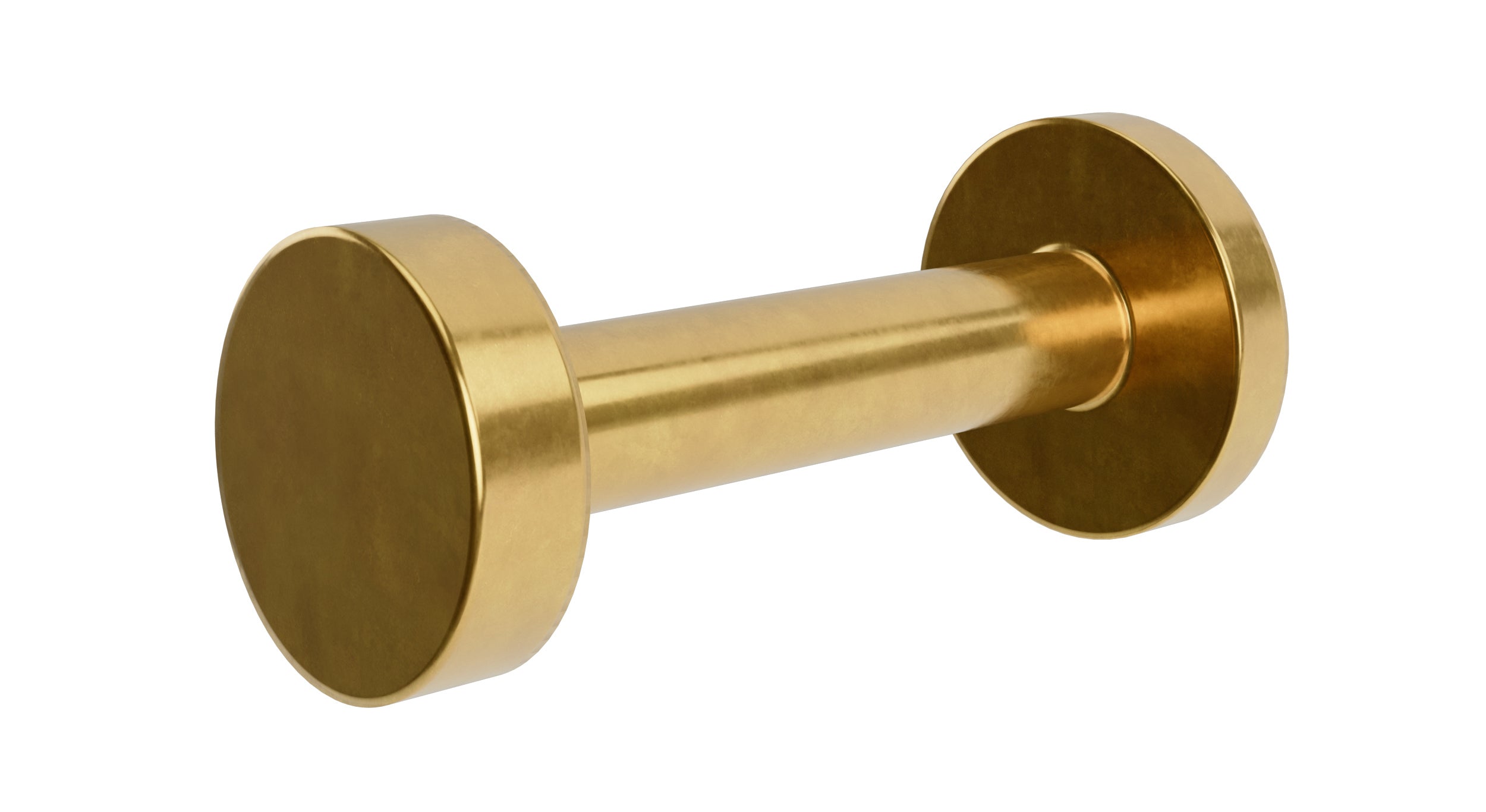 Flatiron Round Robe Hook in French Brass