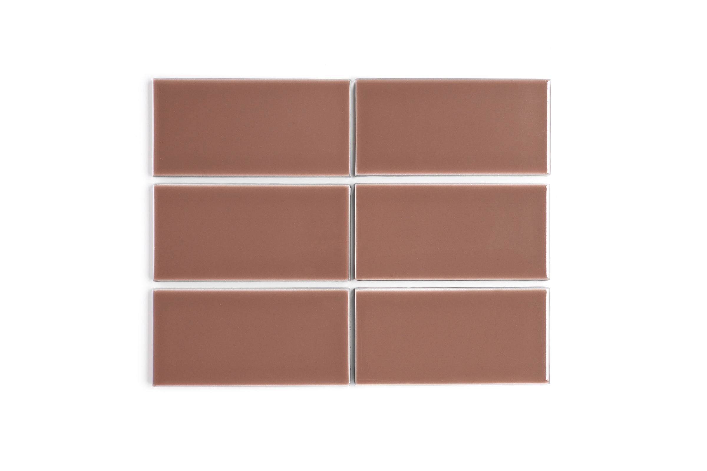 3x6 Original Ceramic Tile in Mauve Gloss