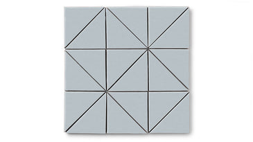 4" Triangle Original Ceramic Tile in Crater Lake Matte