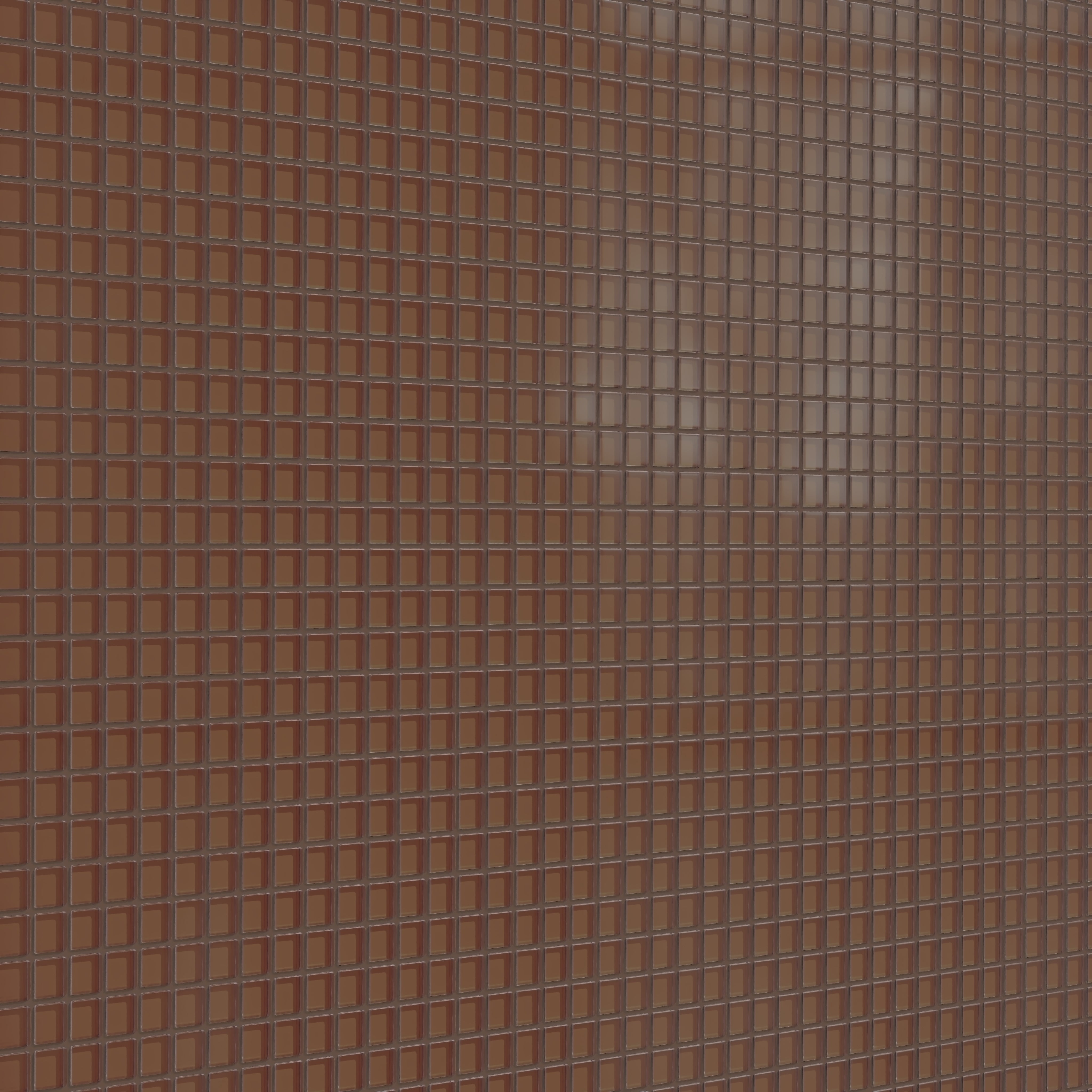 1x1 Straight Set Sheeted Glass Mosaic Tile in Kestrel Matte