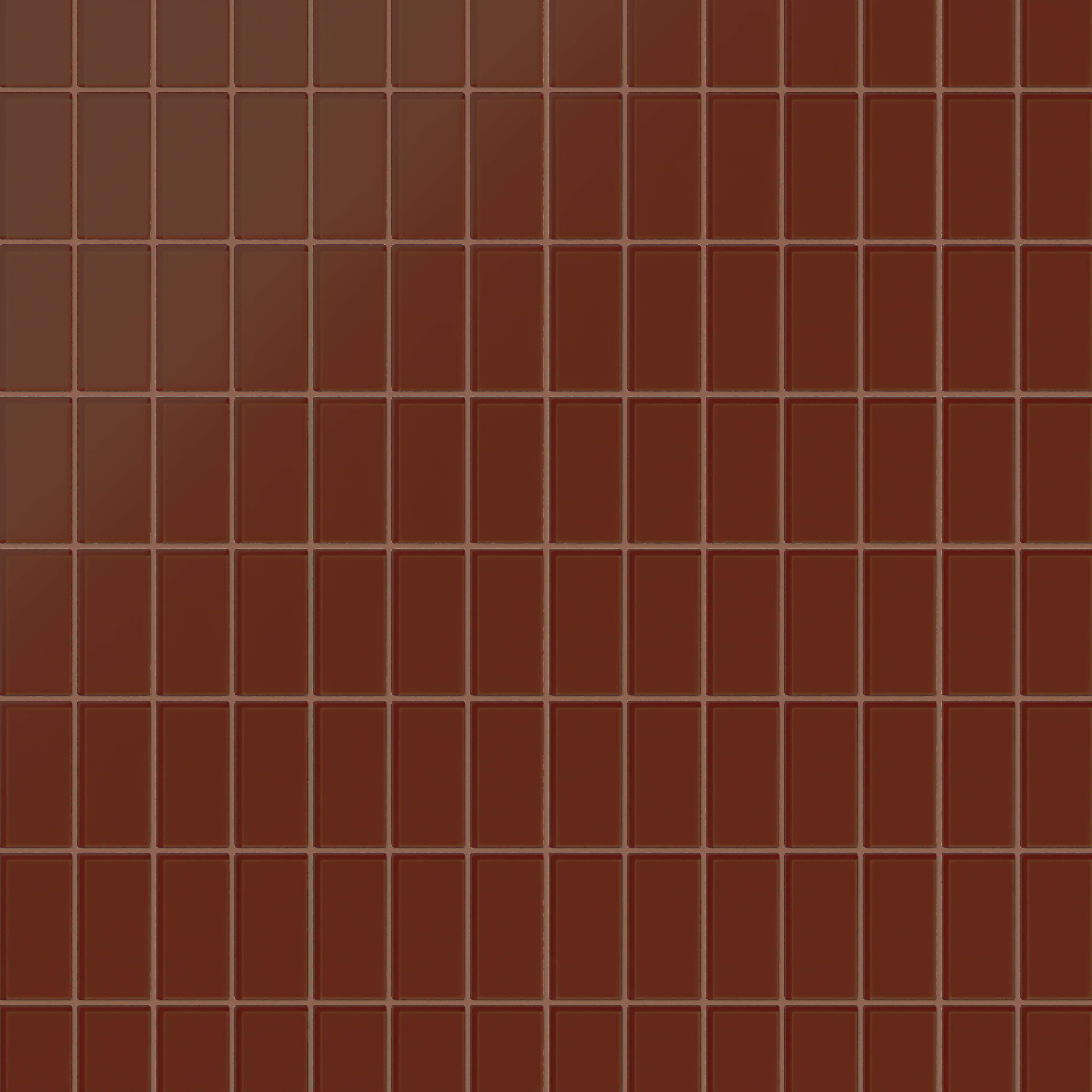 2x4 Straight Set Sheeted Glass Mosaic Tile in Pheasant Matte