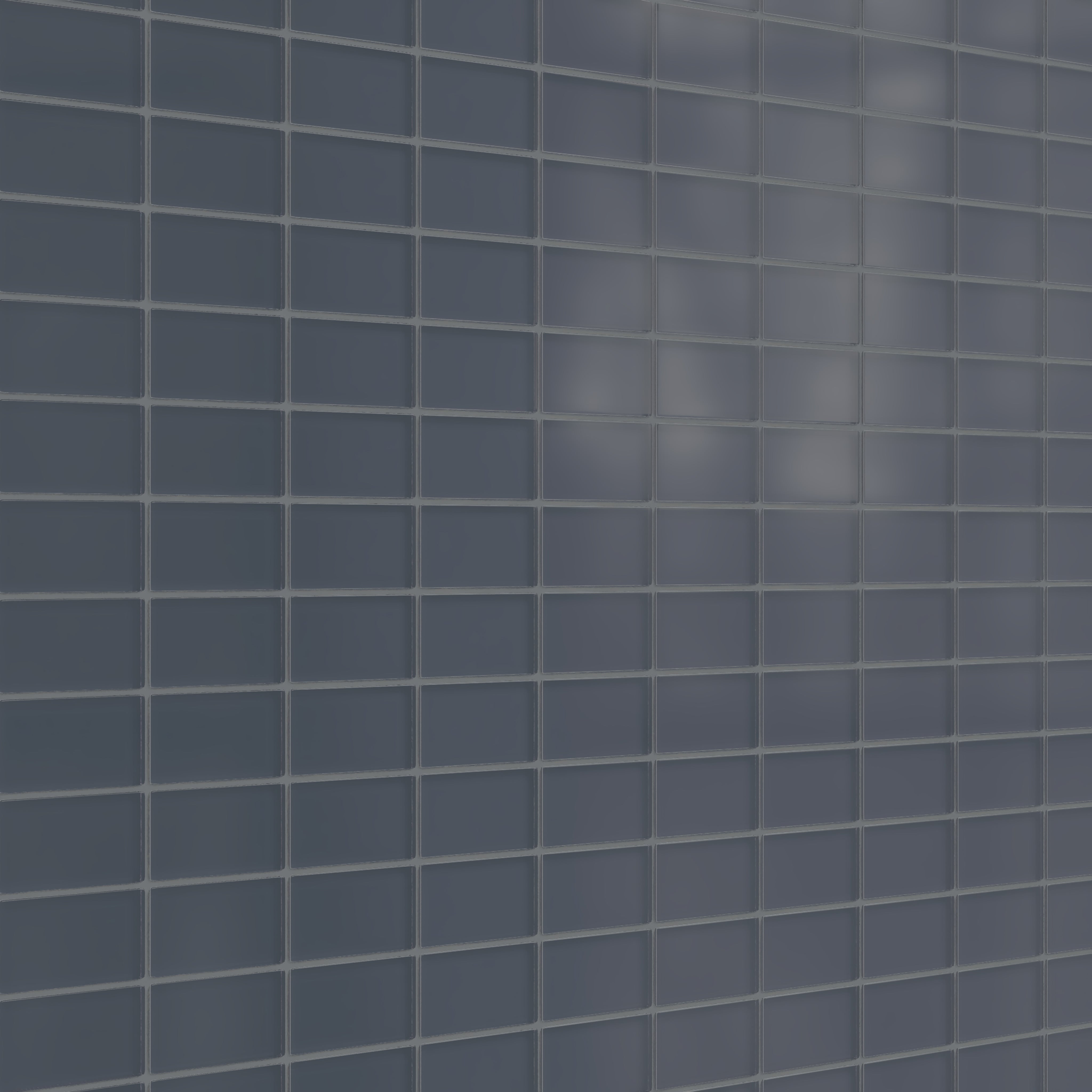 2x4 Straight Set Sheeted Glass Mosaic Tile in Junco Matte
