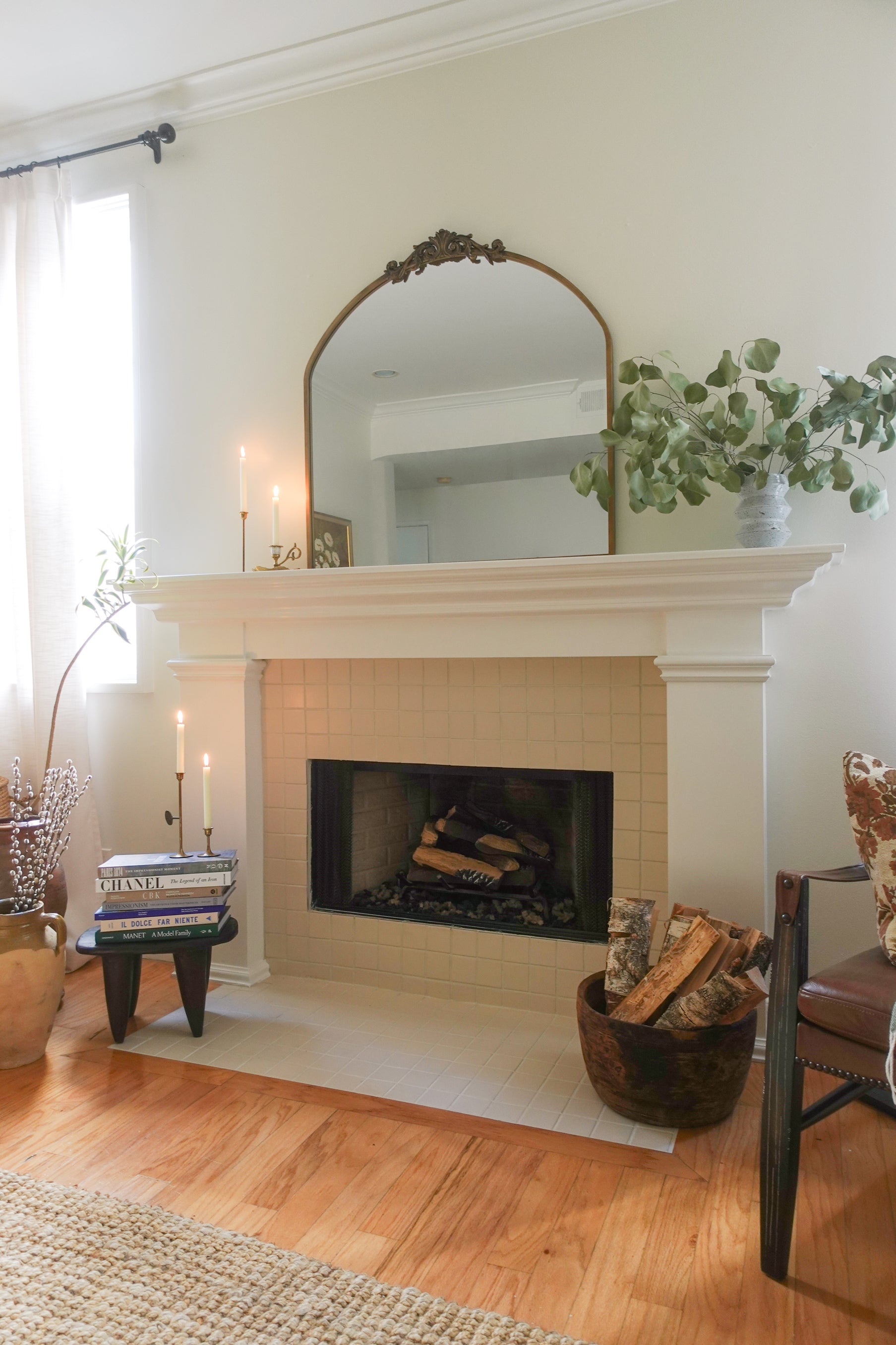 3x3 Straight Set Sheeted Original Ceramic Mosaic Tile in Ivory Matte