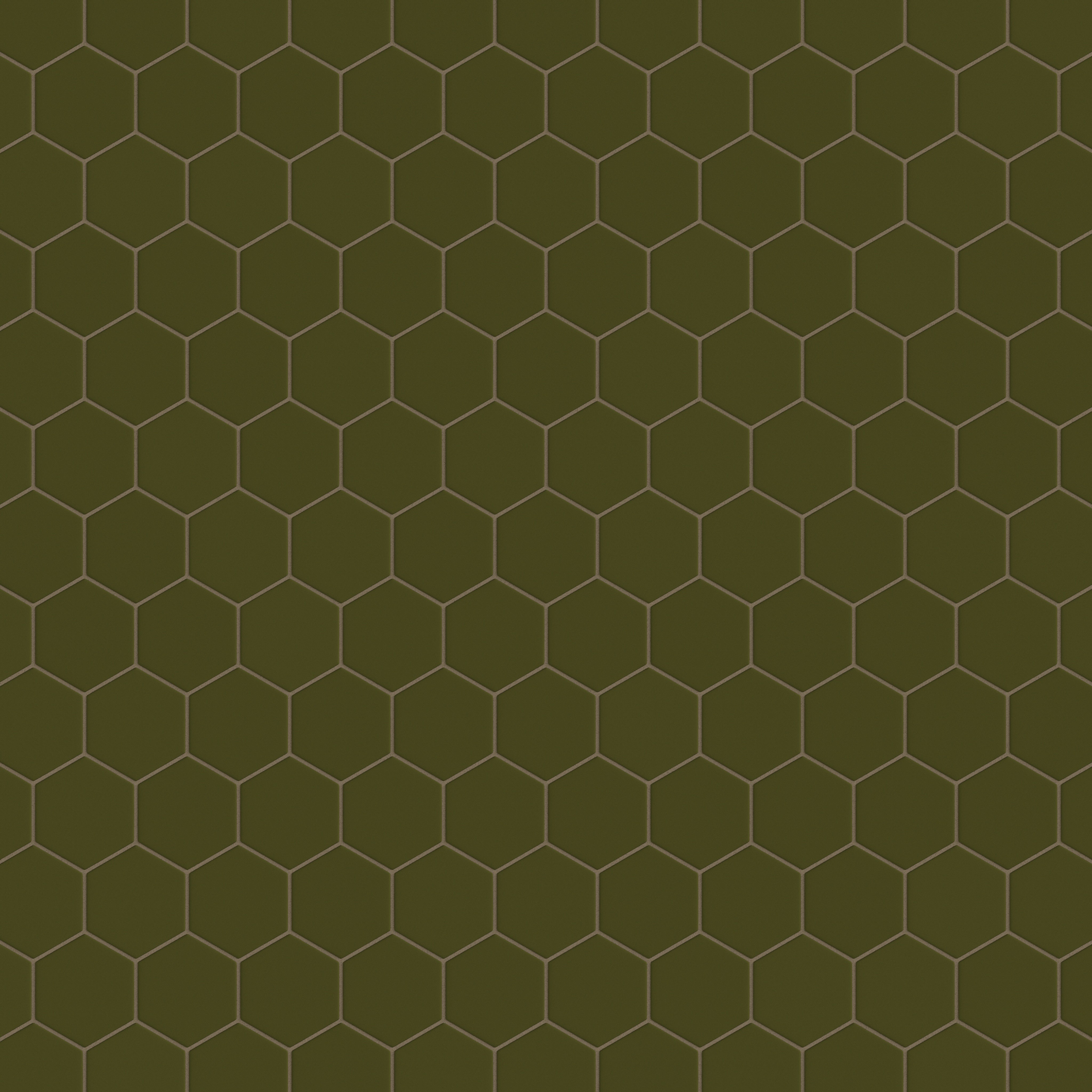 4" Hexagon Original Ceramic Tile in Bonsai Matte