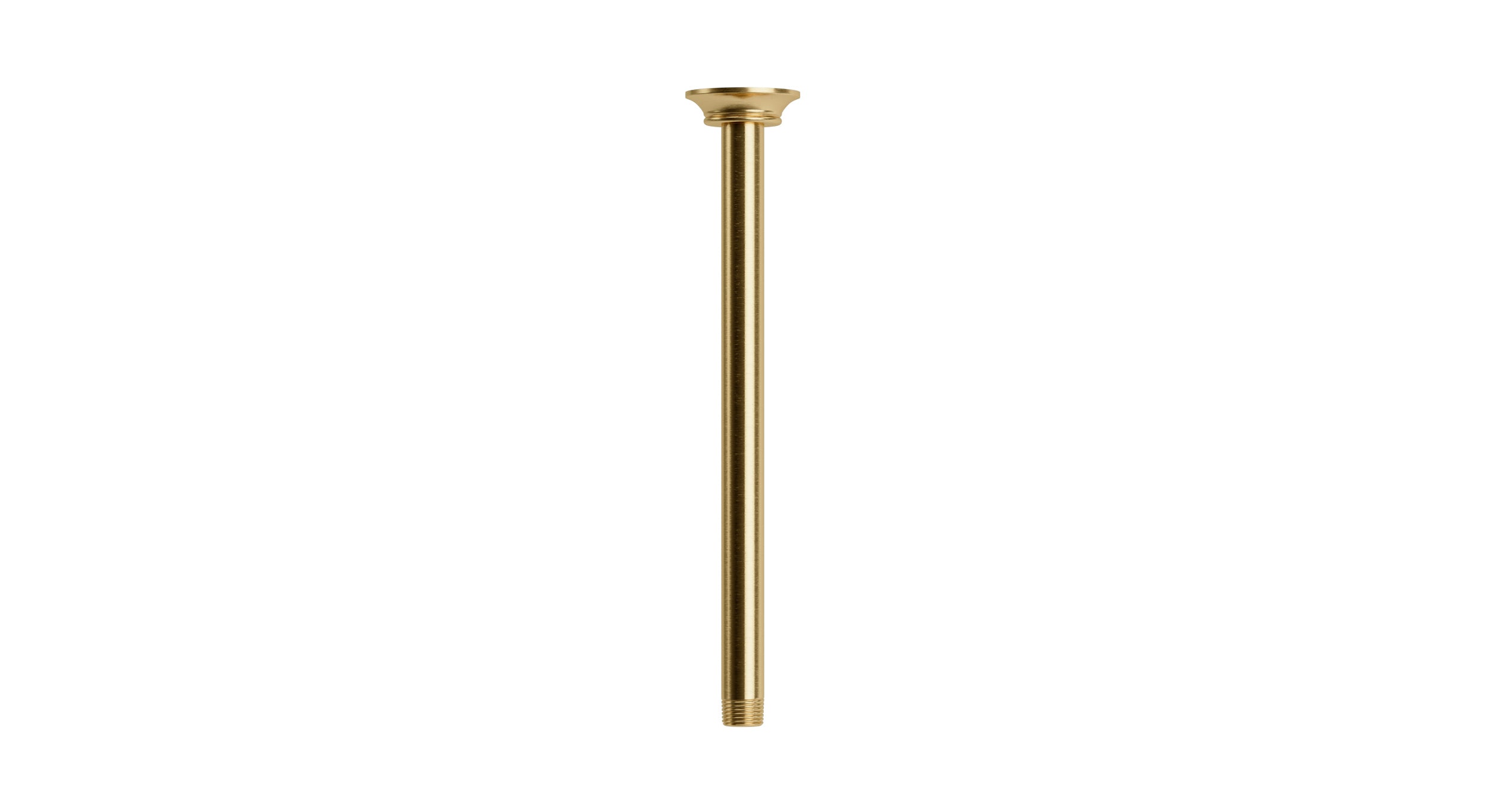 Emerson 12" Straight Shower Arm with Flange in Satin Brass