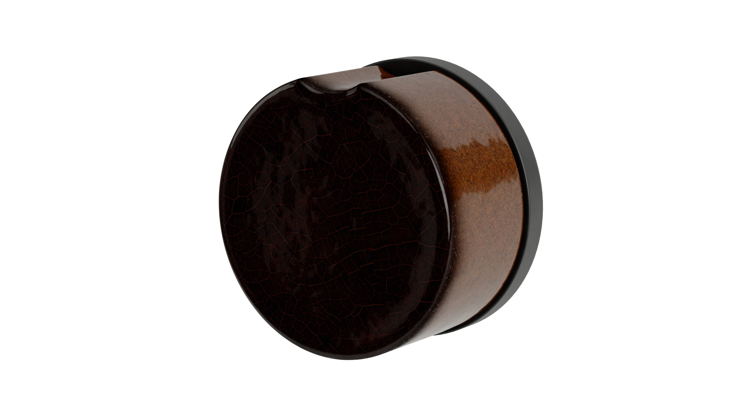 Foundry One Handle Wall Mount Diverter/Volume Control Shower Trim with Groove Ceramic Knob Handle in Oil Rubbed Bronze
