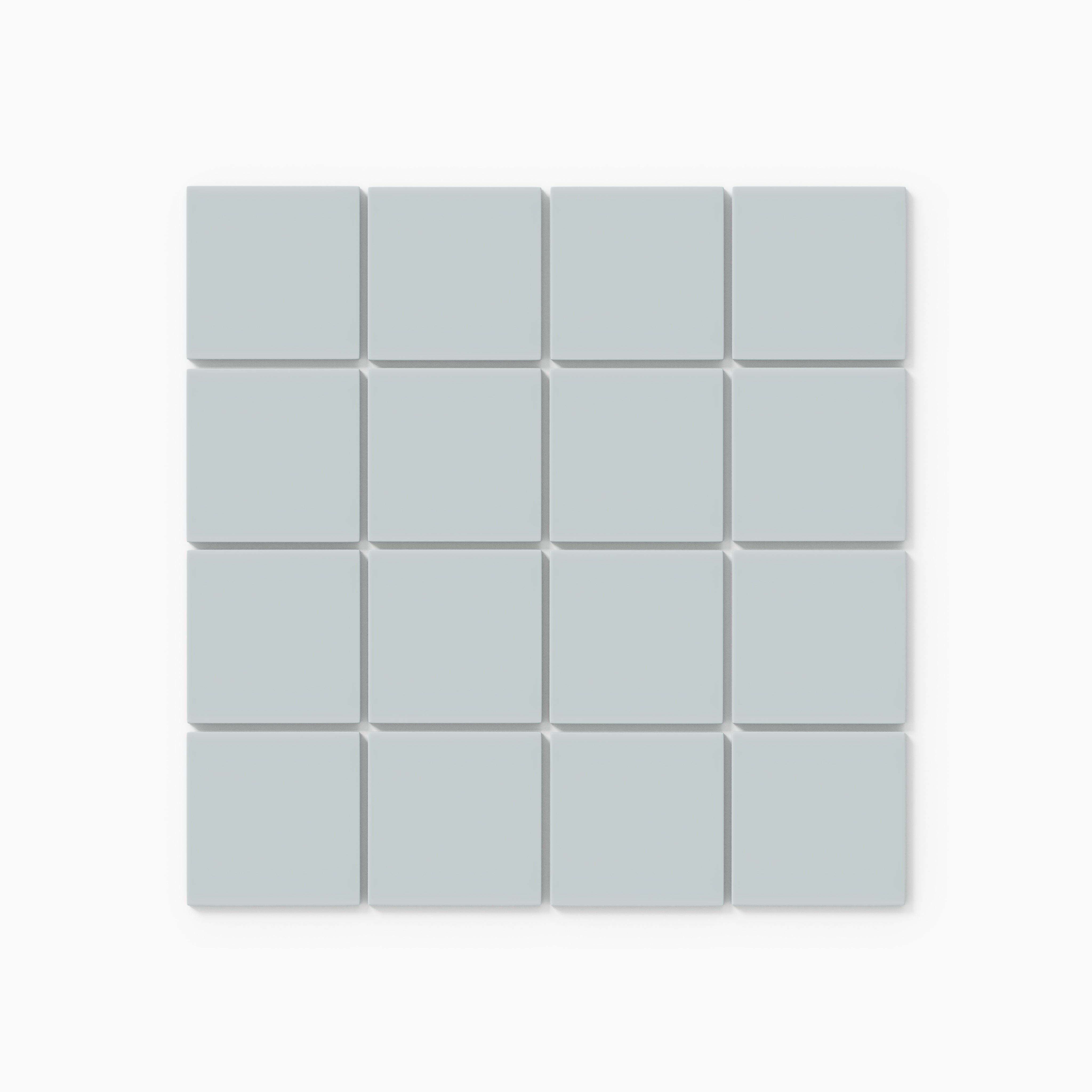 3x3 Straight Set Sheeted Natural Press Ceramic Mosaic Tile in Hood River Matte