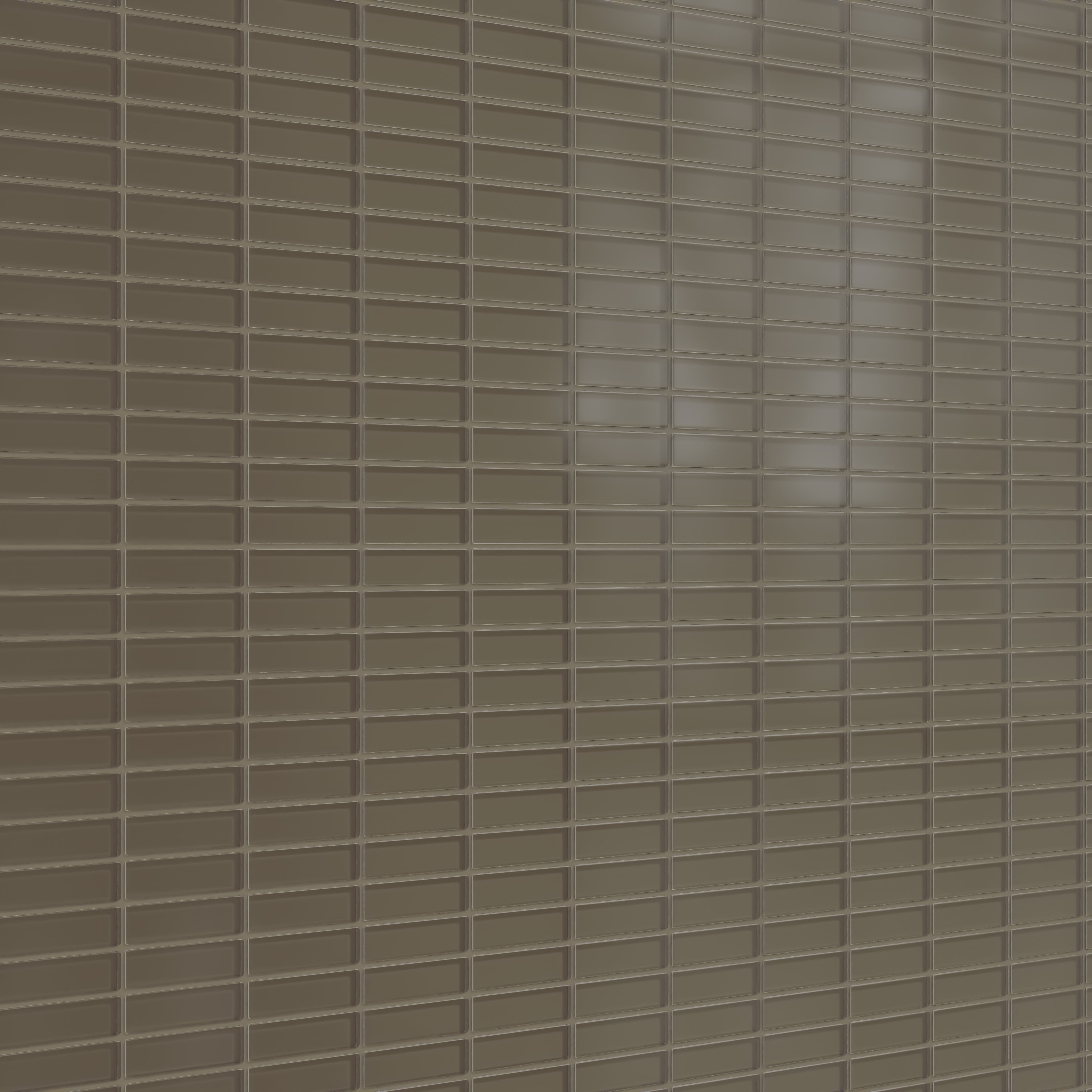 1x4 Straight Set Sheeted Glass Mosaic Tile in Albatross Matte