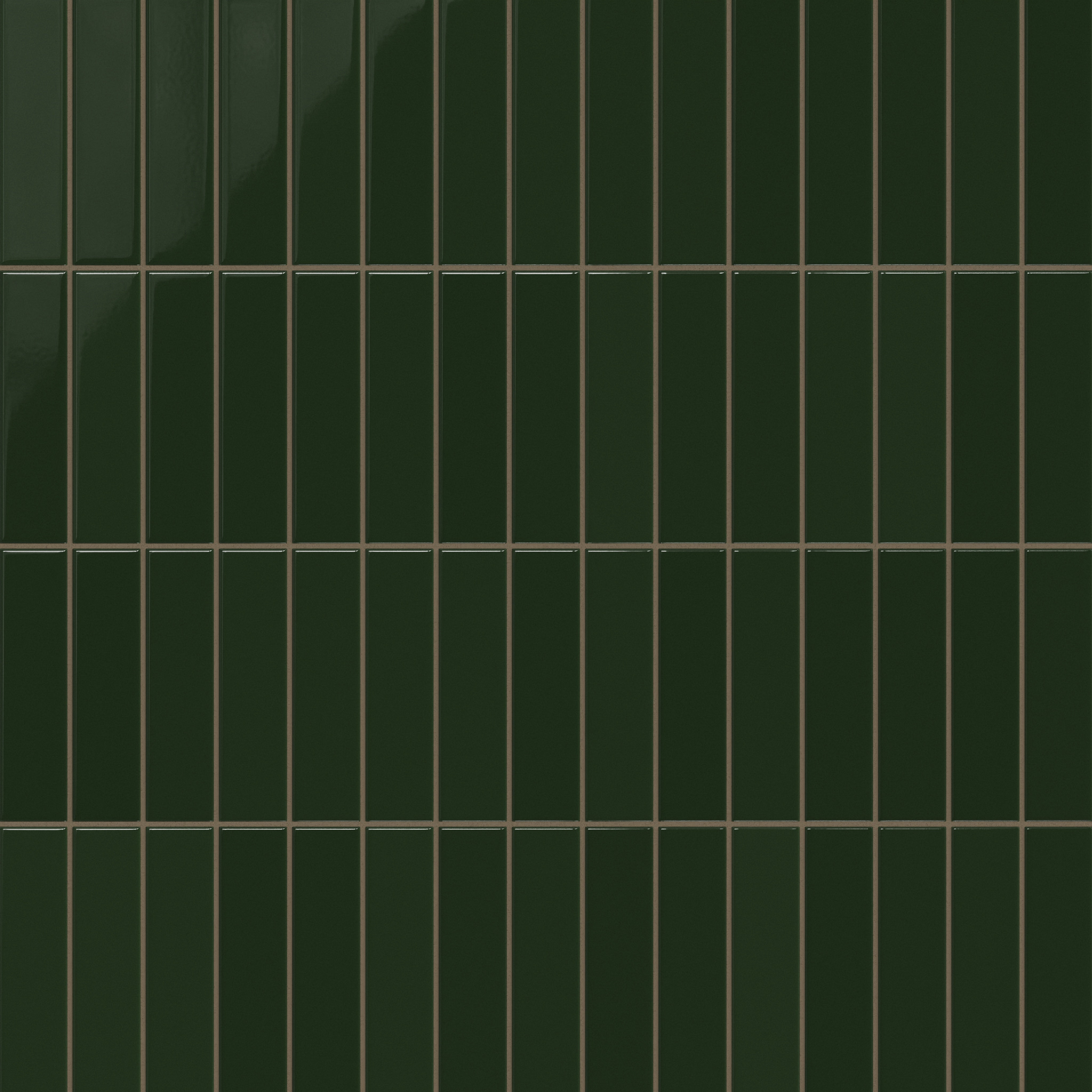 2x8 Original Ceramic Tile in Hunter Green Gloss