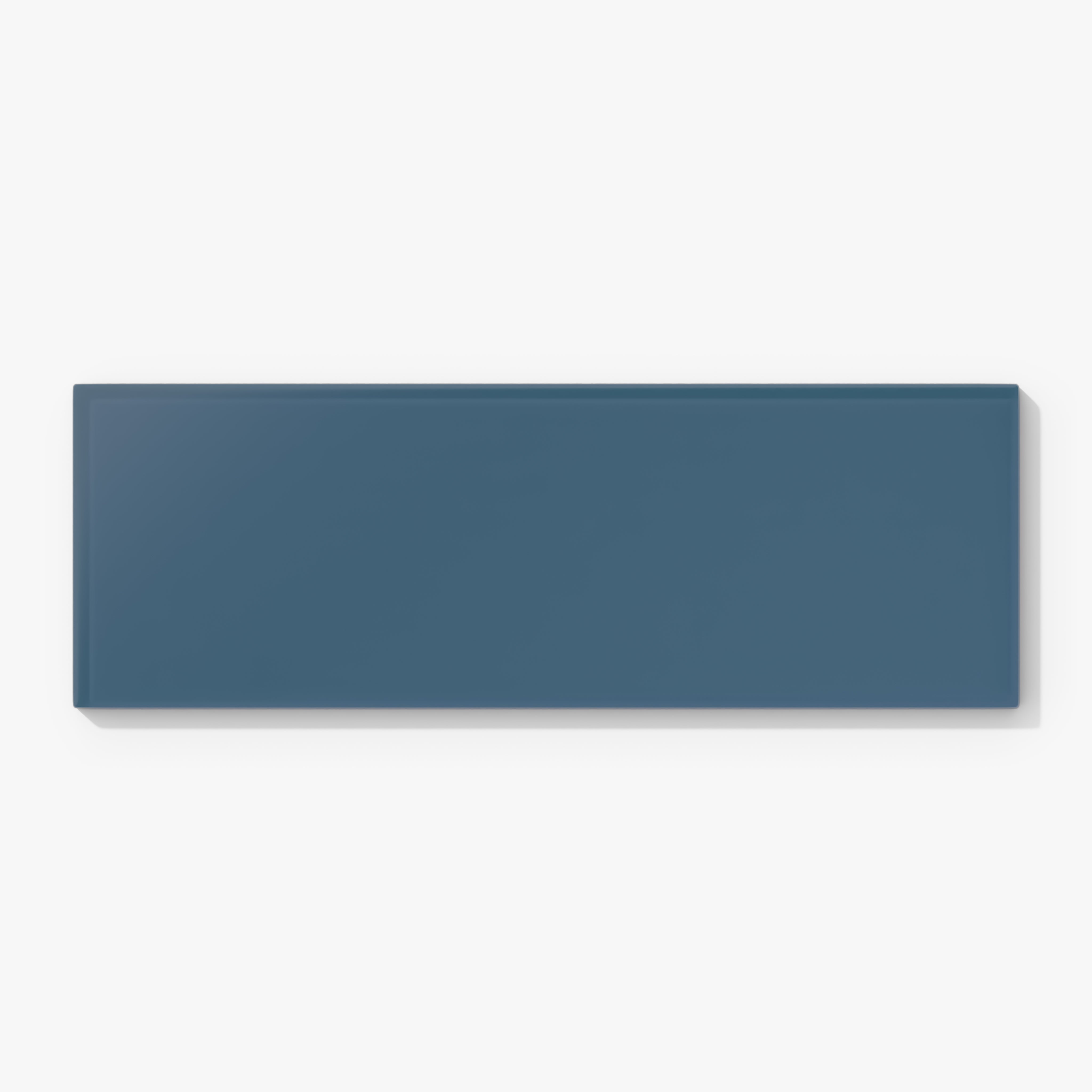 4x12 Glass Tile in Blue Jay Matte