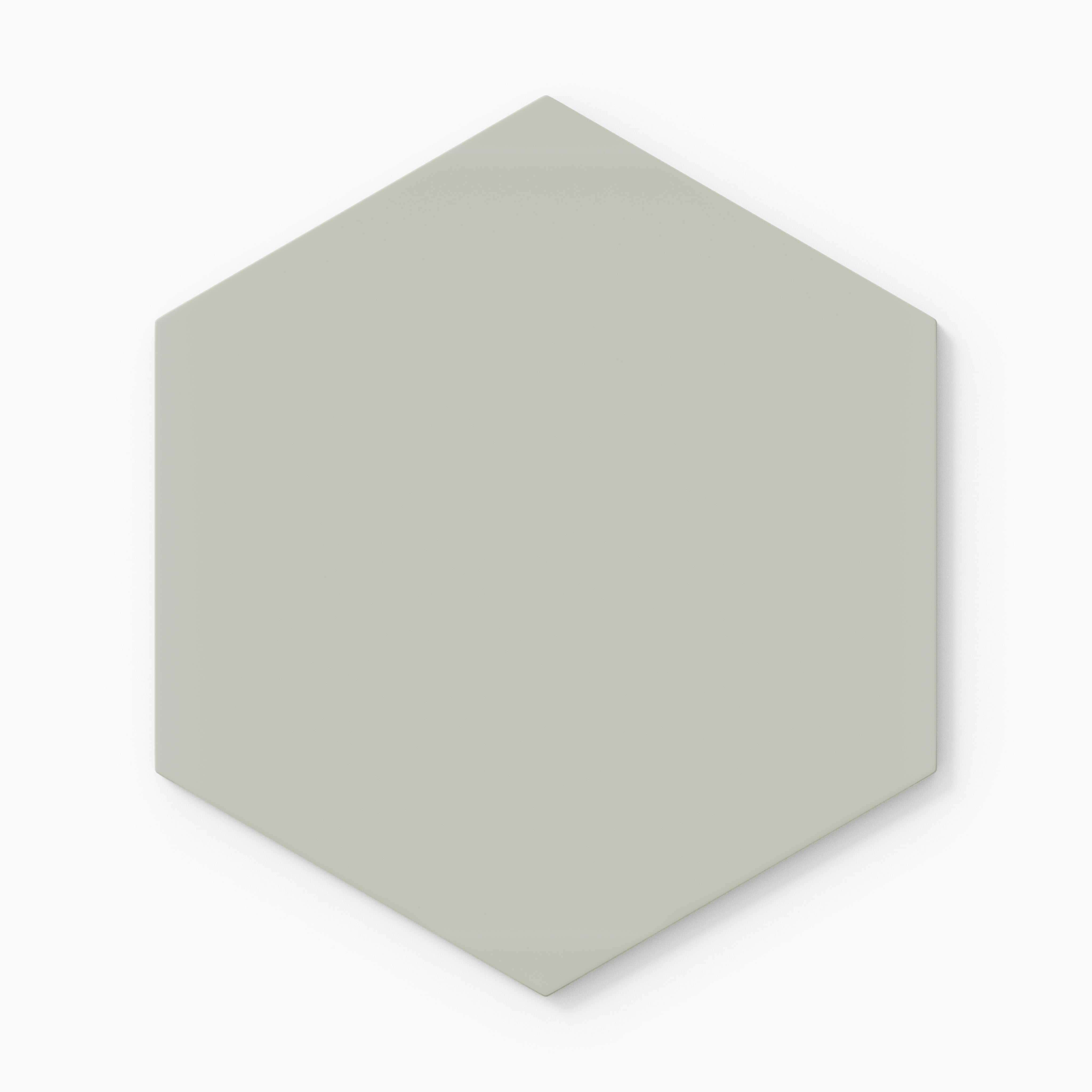 8" Hexagon Natural Press Ceramic Tile in Manzanita Matte
