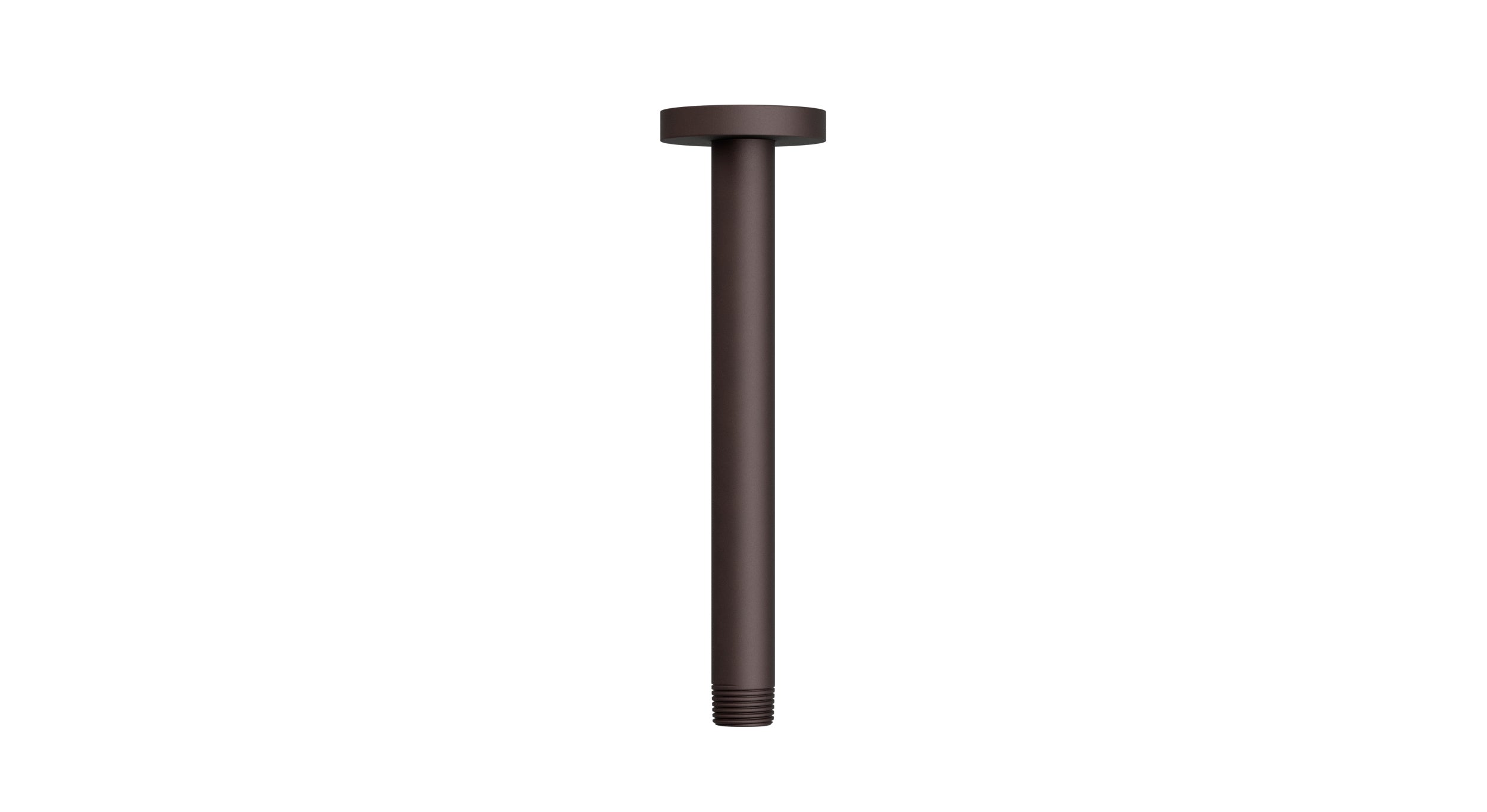 Contour & Foundry 8" Straight Shower Arm with Flange in Architectural Copper