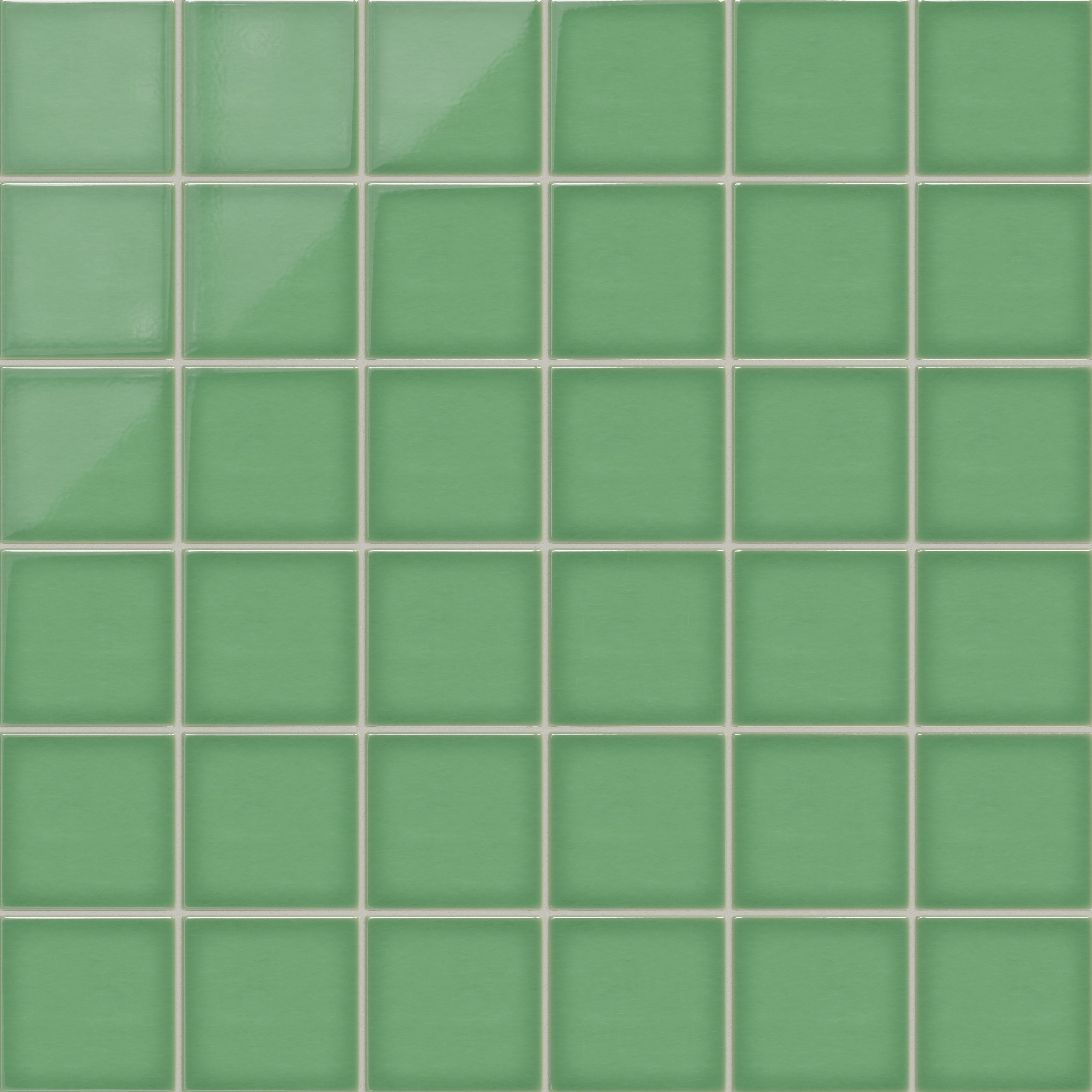 6x6 Original Ceramic Tile in Sea Green Gloss